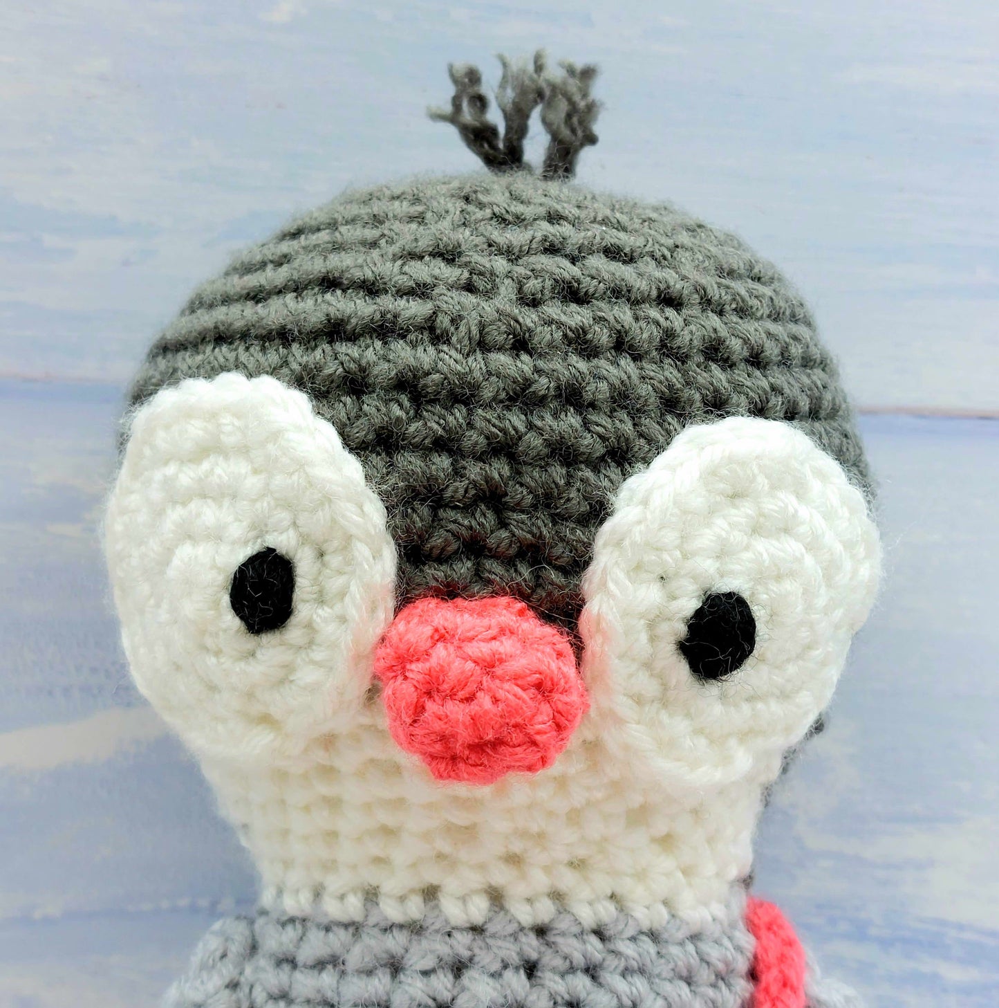 Penelope the Penguin & her chicks Pippin and Posy PDF pattern