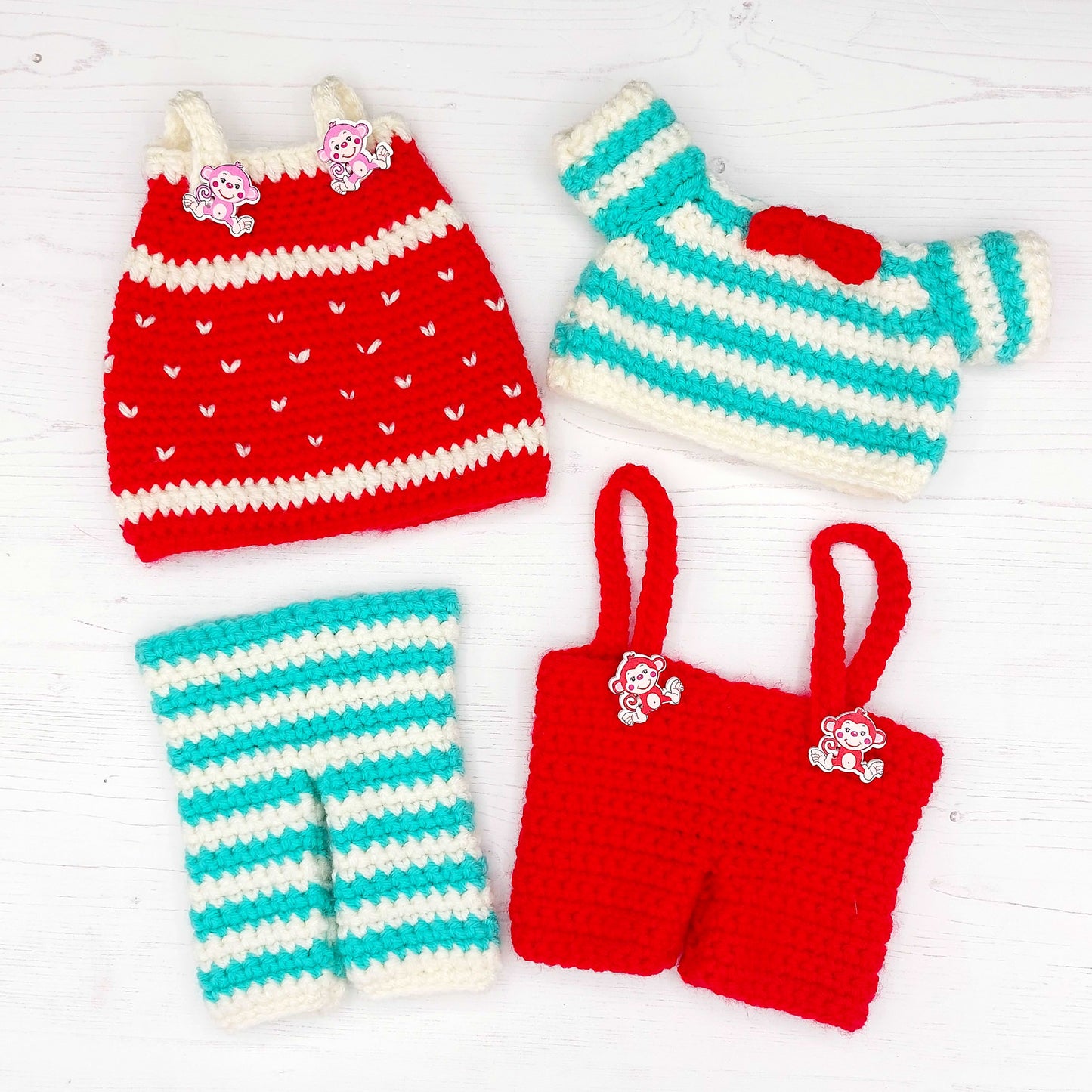 Archie & Gracie the Monkeys Crochet Kits