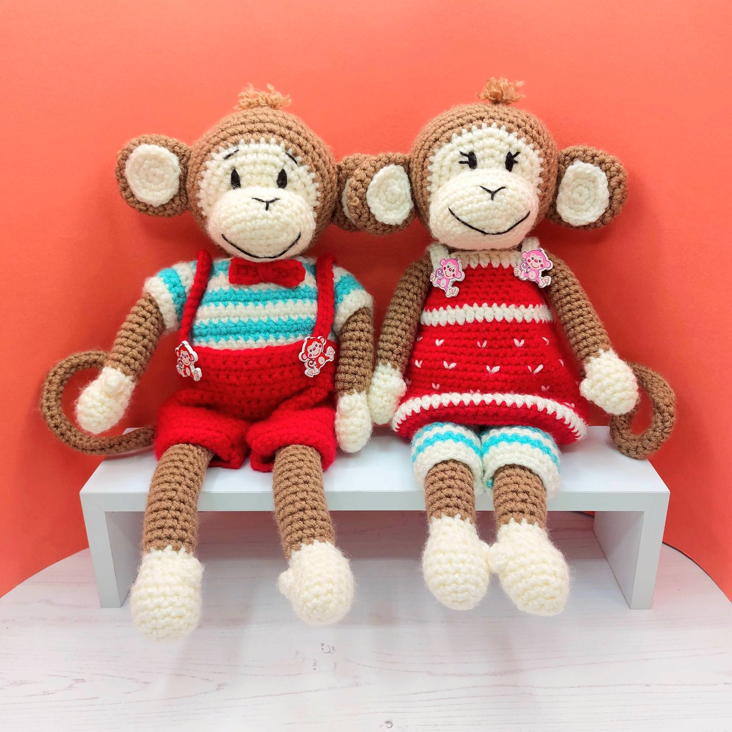 Archie & Gracie the Monkeys Crochet Kits