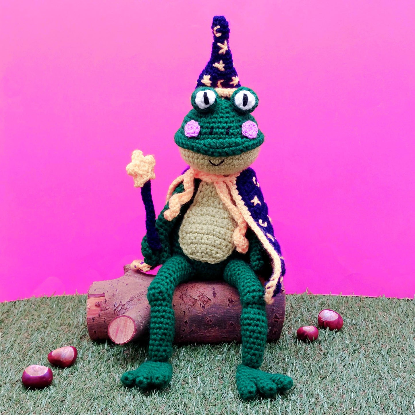 Fizzy the Frog, and Baby Frogs in pants Crochet Kits