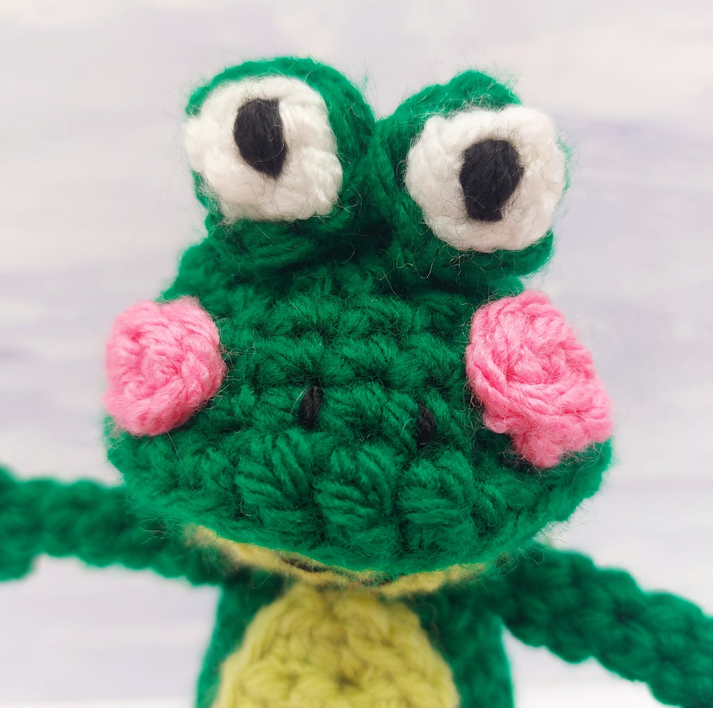 Fizzy the Frog, and Baby Frogs in pants Crochet Kits