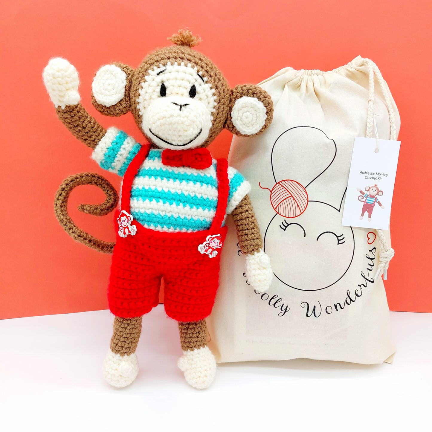 Archie & Gracie the Monkeys Crochet Kits