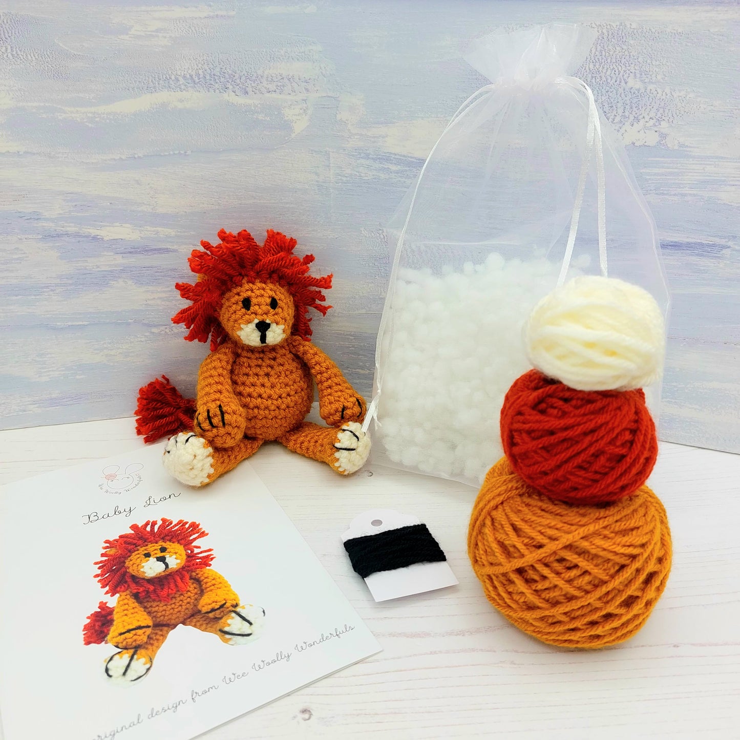 Baby Lion Mini Crochet Kit
