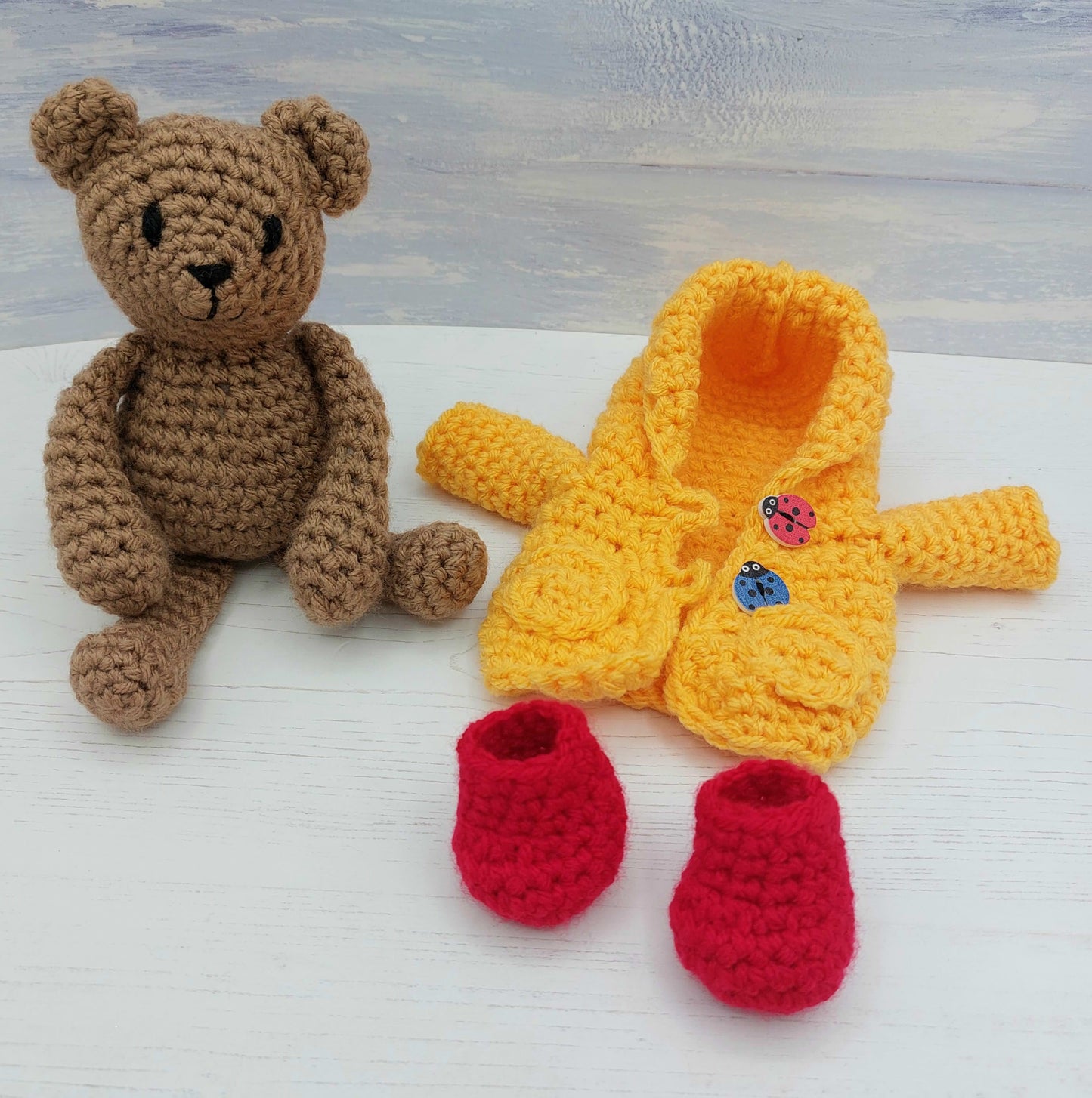 Baby Waffles the Bear Mini Crochet Kit