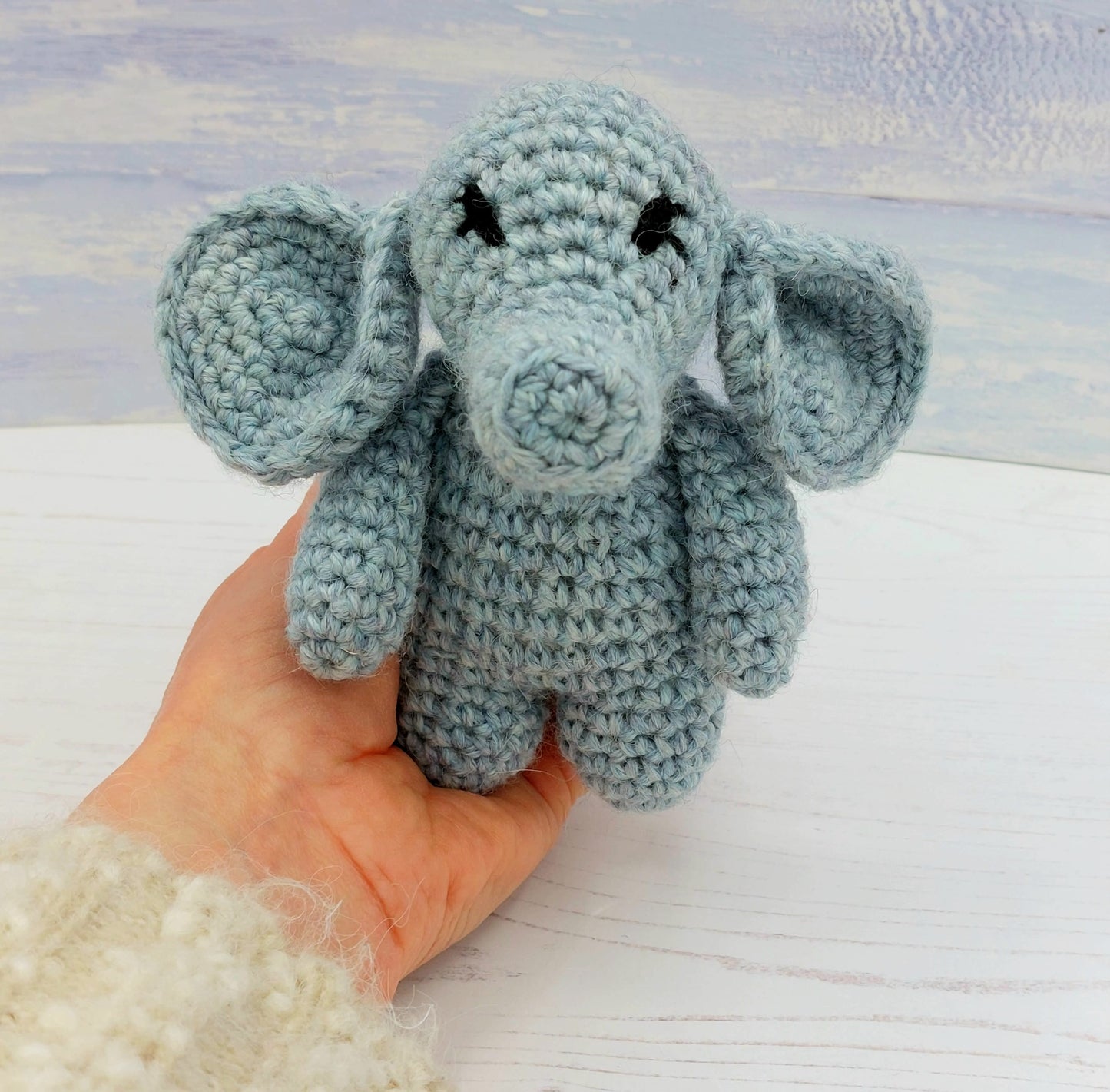 Baby Elephant Mini Crochet Kit in Luxury Wool & Alpaca