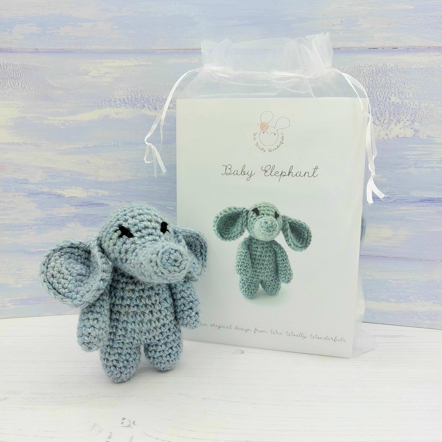 Baby Elephant Mini Crochet Kit in Luxury Wool & Alpaca