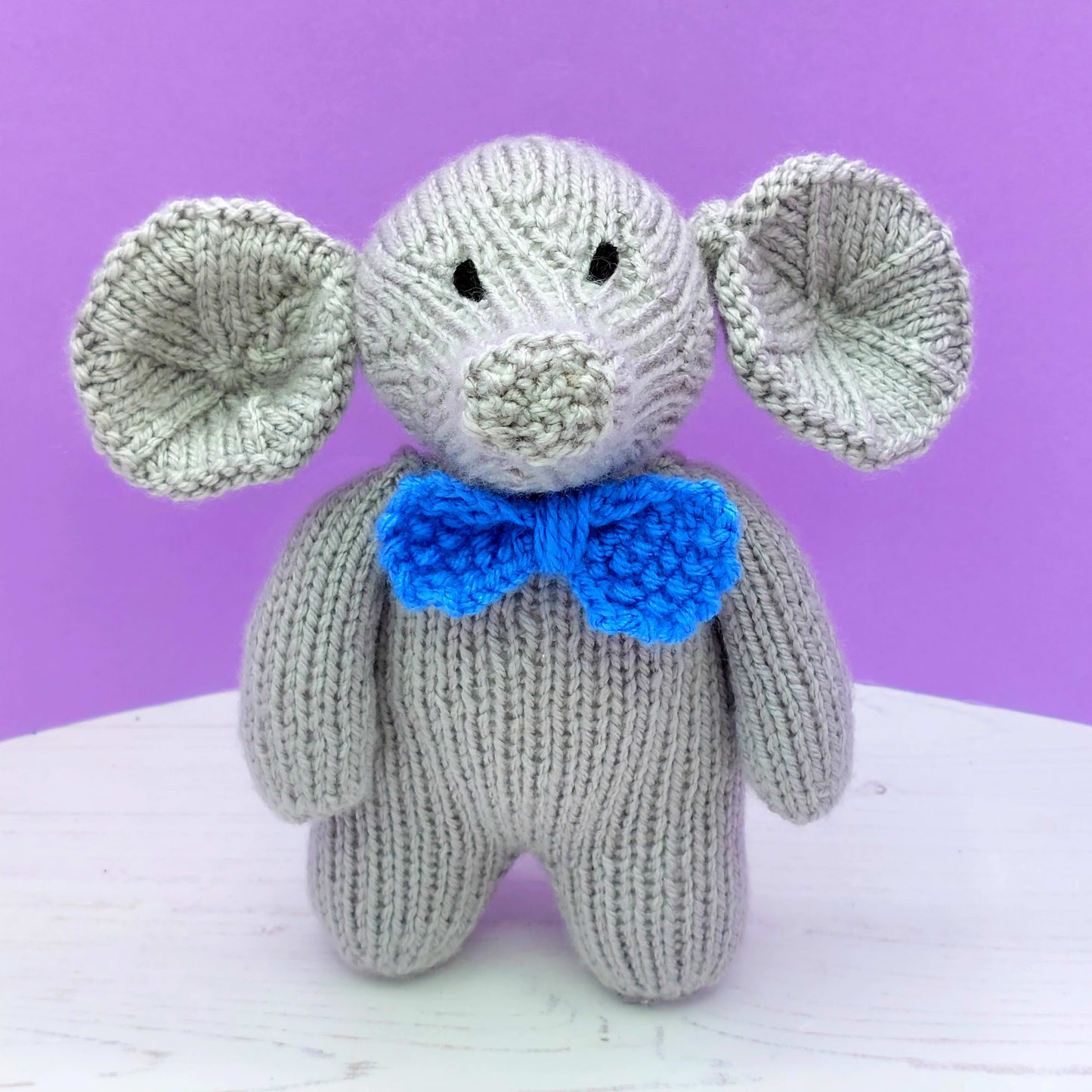 Knitted Elliott & Emily the Elephants - PDF Knitting Pattern