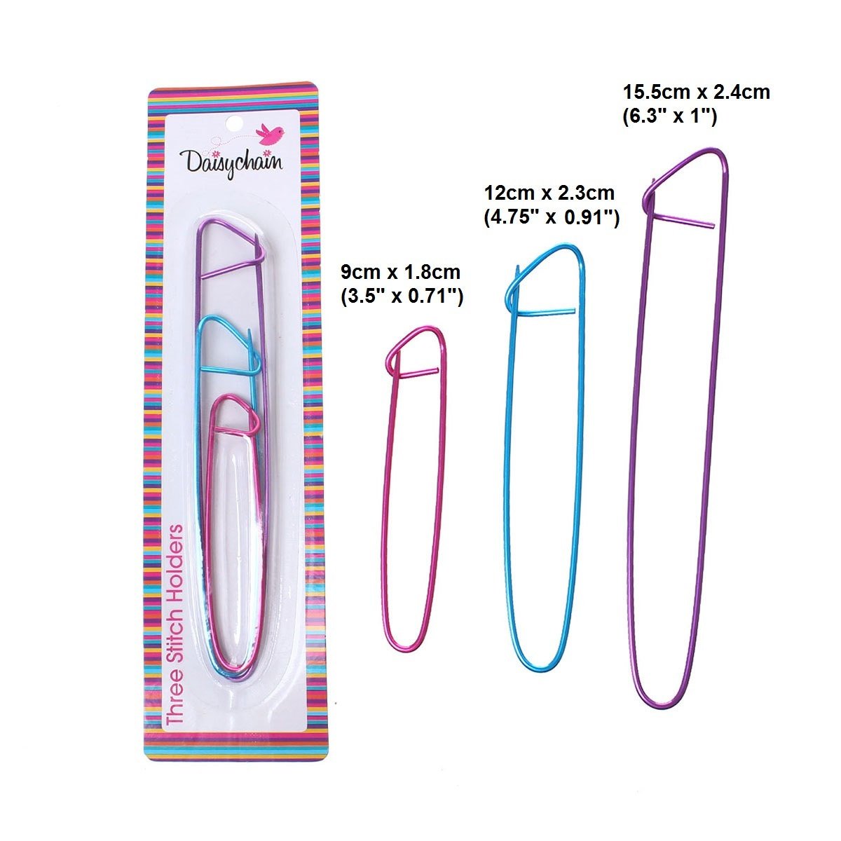 Knitting Stitch Holders - set of 3