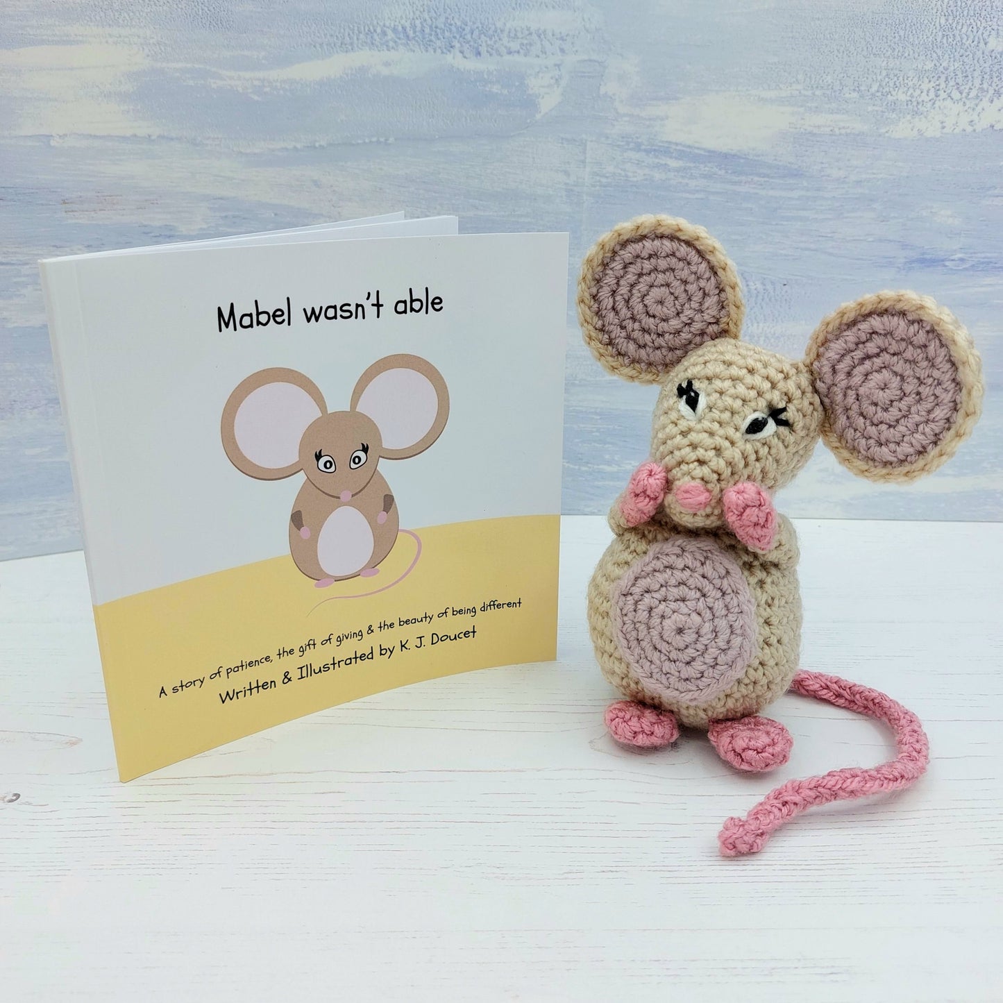 Mabel the Mouse Book and Crochet Kit Bundles