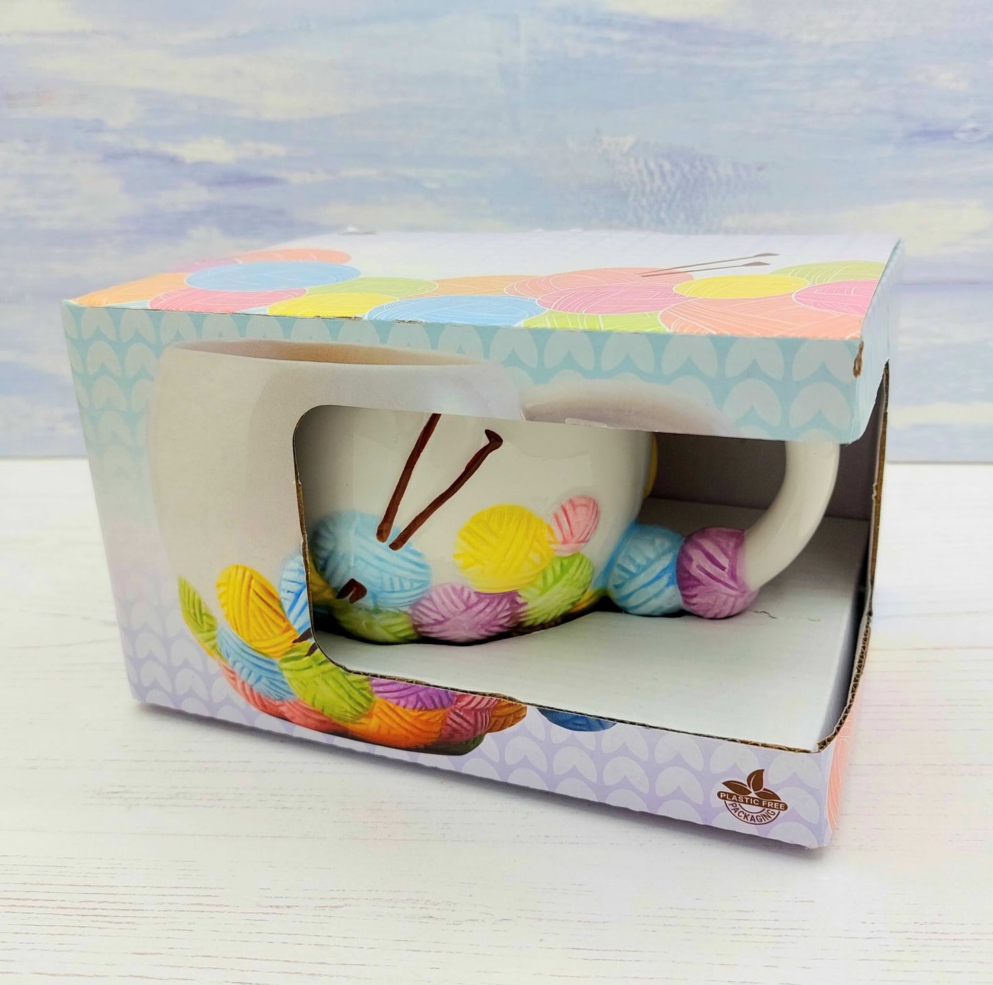 Novelty Knitting Wool Mug or Desk Organiser - the perfect crafty gift!