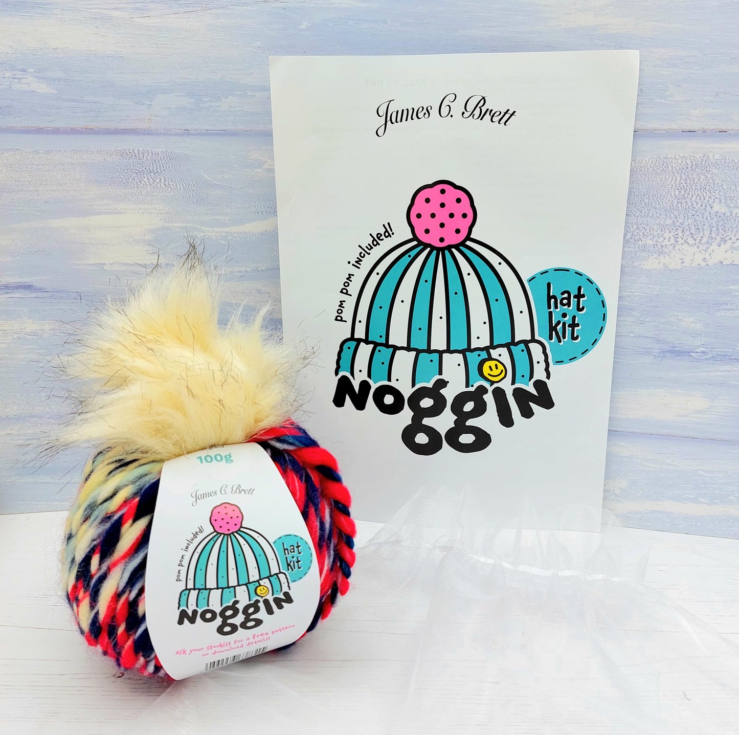 Noggin Hat Knitting Kit - available in 6 different colours!