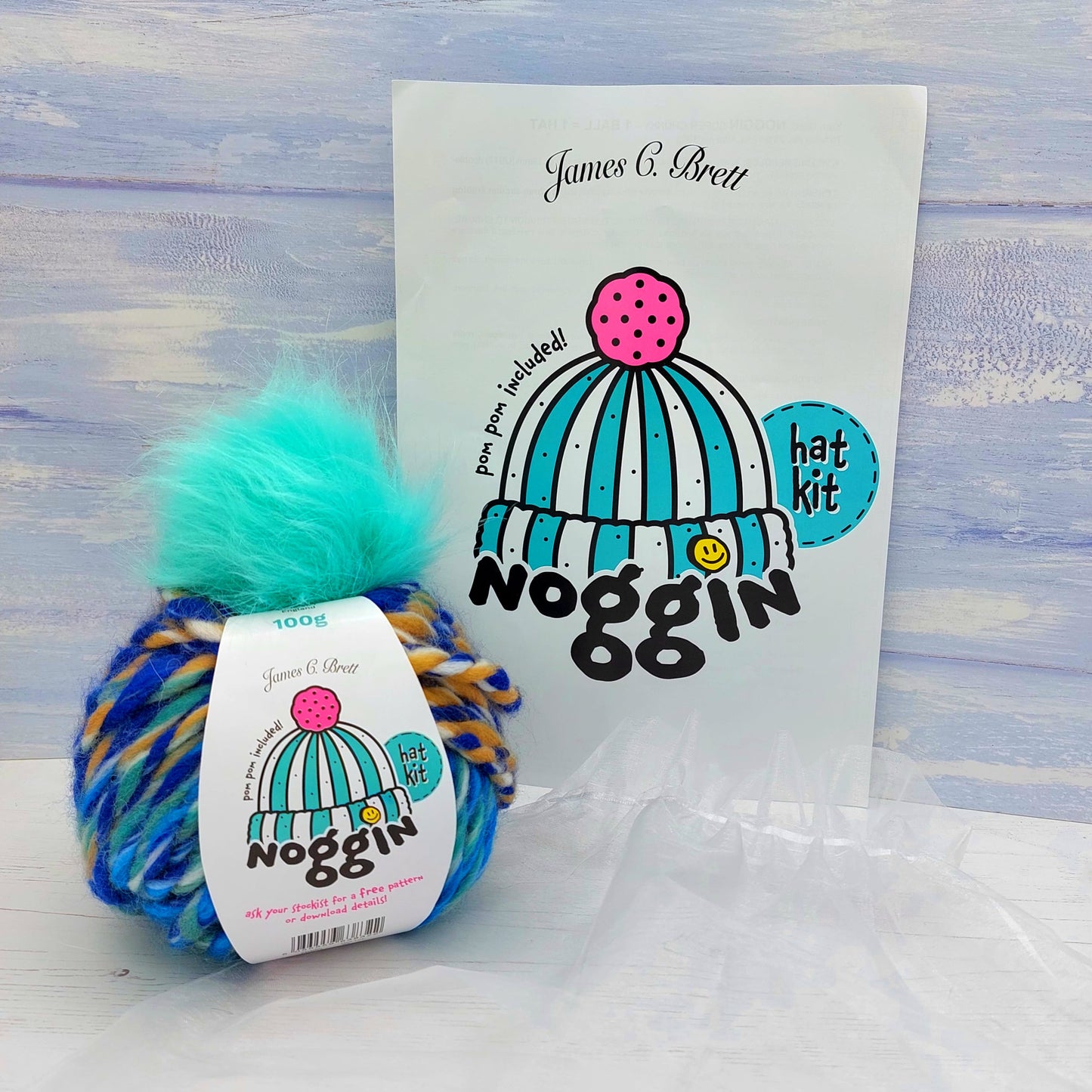 Noggin Hat Knitting Kit - available in 6 different colours!