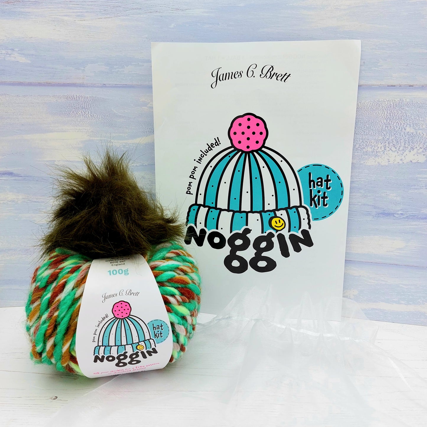 Noggin Hat Knitting Kit - available in 6 different colours!