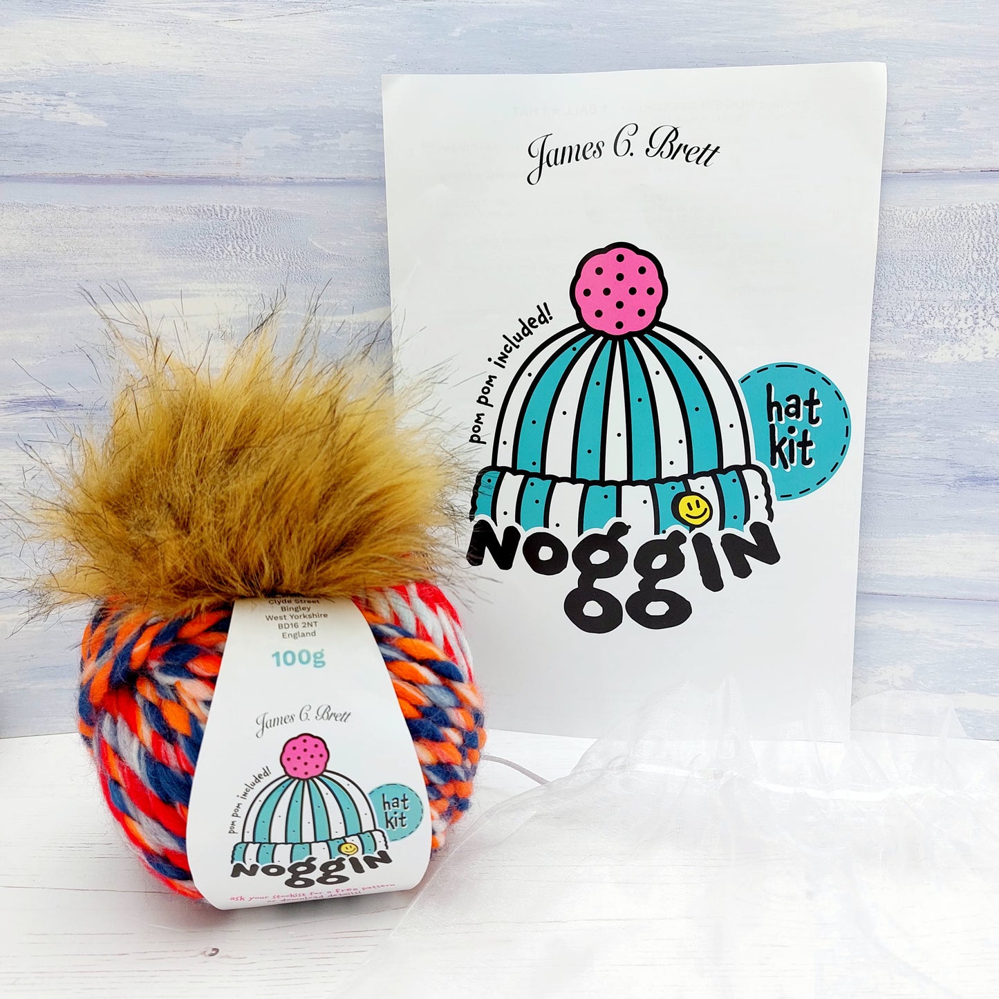 Noggin Hat Knitting Kit - available in 6 different colours!