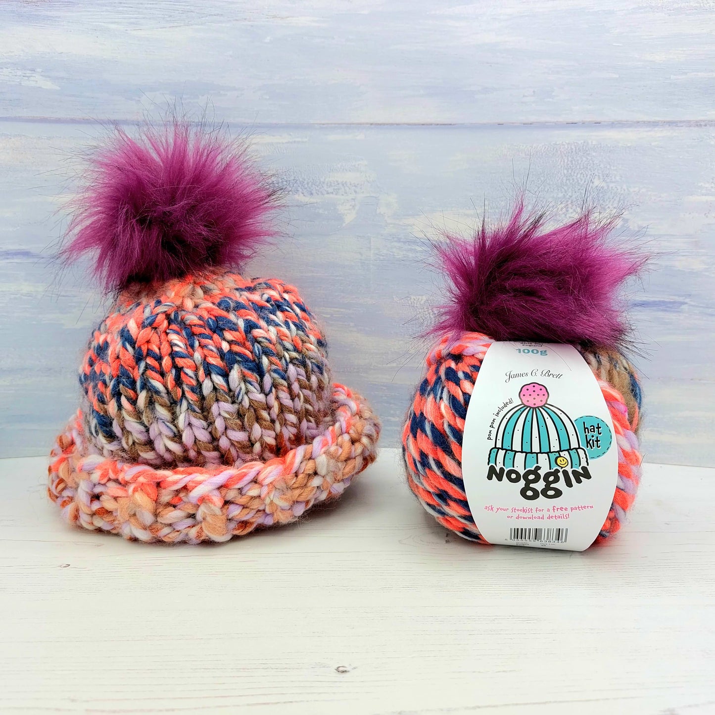 Noggin Hat Knitting Kit - available in 6 different colours!