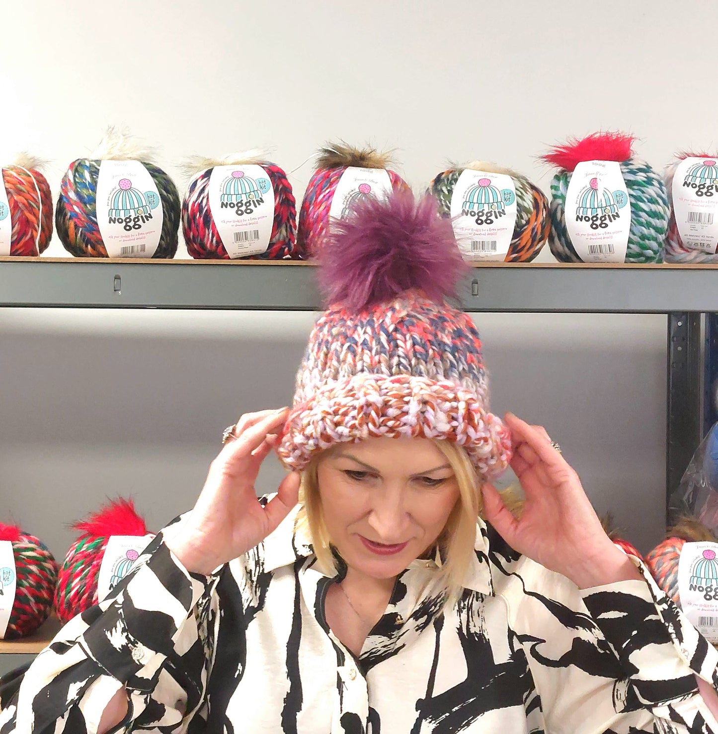 Noggin Hat Knitting Kit - available in 6 different colours!