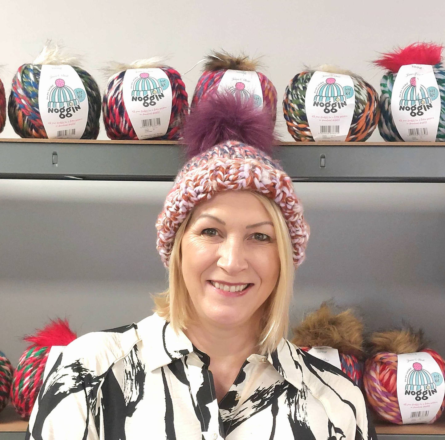 Noggin Hat Knitting Kit - available in 6 different colours!