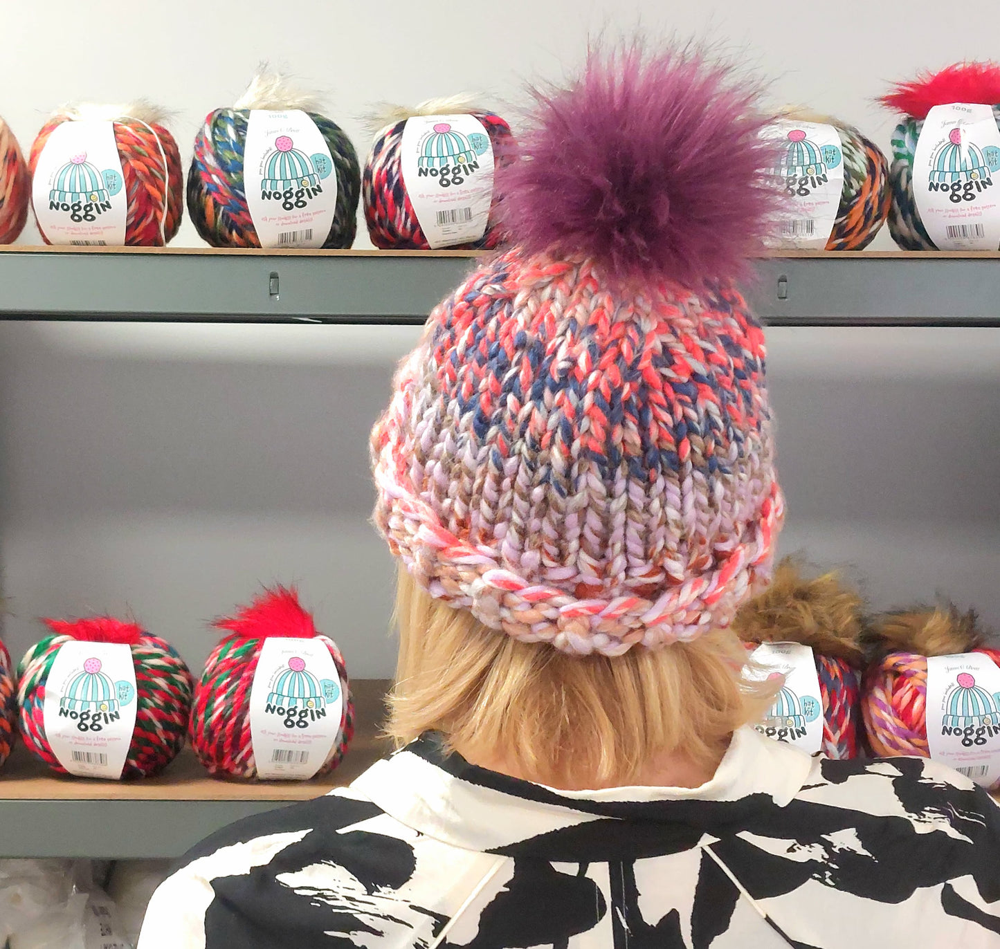 Noggin Hat Knitting Kit - available in 6 different colours!