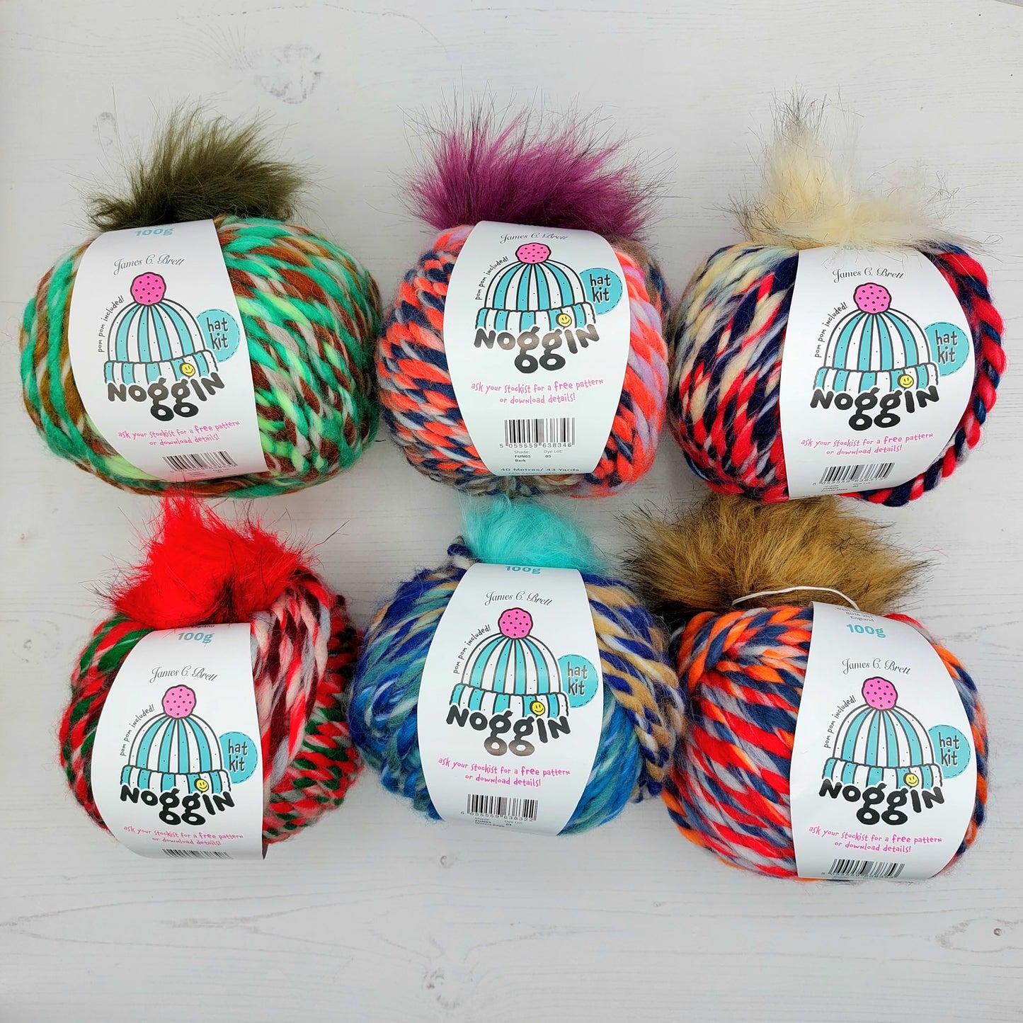 Noggin Hat Knitting Kit - available in 6 different colours!