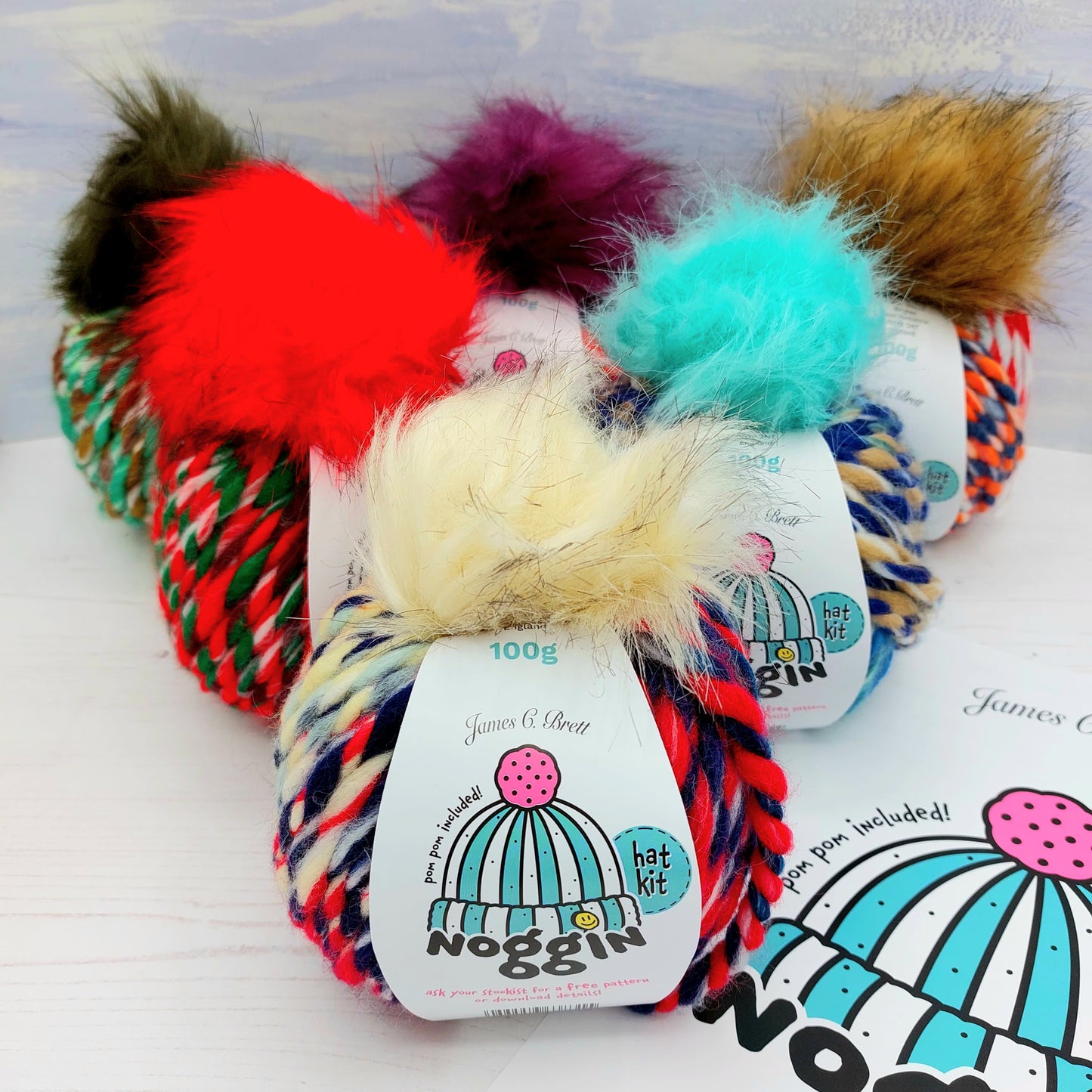 Noggin Hat Knitting Kit - available in 6 different colours!