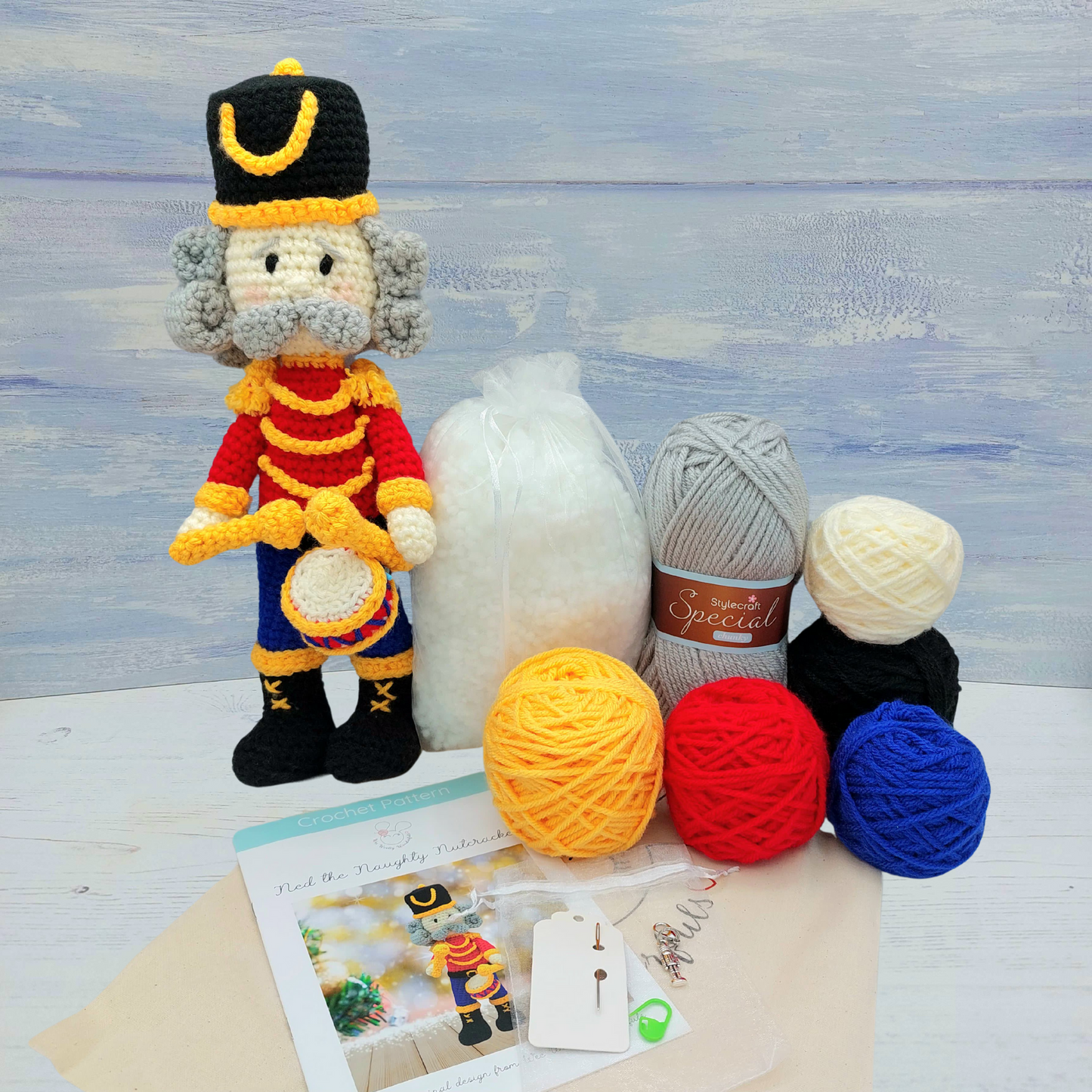 Ned the Nutcracker Crochet Kit