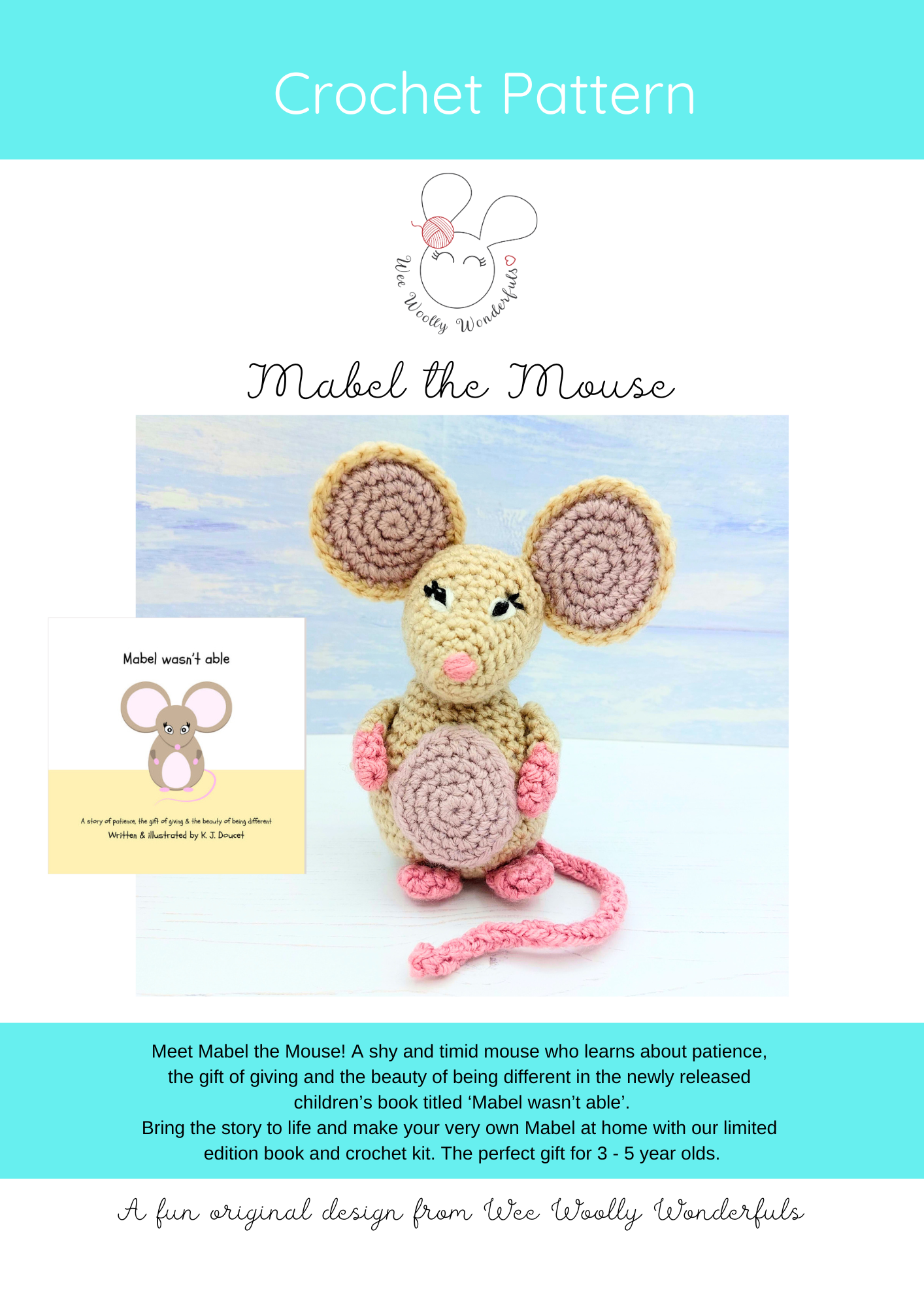 Mabel the Mouse - PDF Crochet Pattern