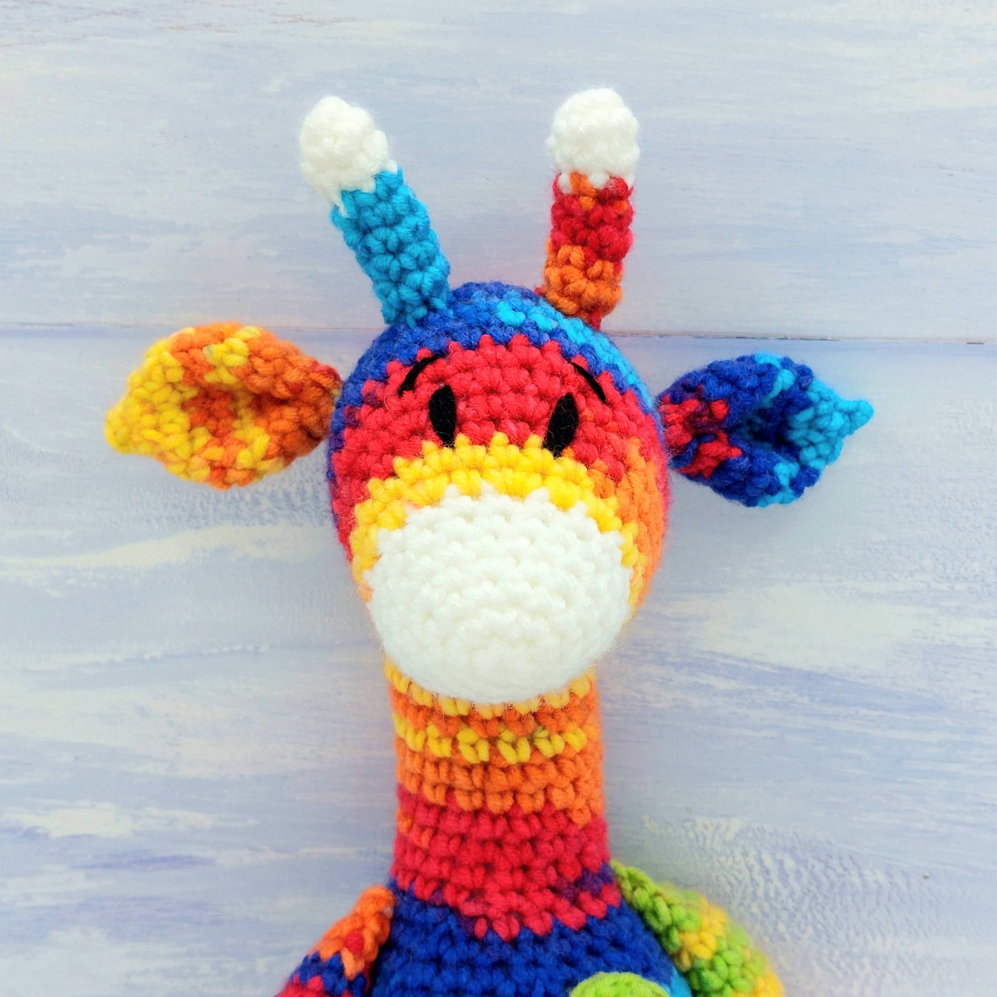 Hand-made Sherbet the Rainbow Giraffe