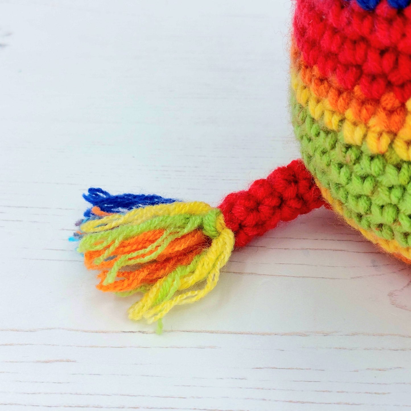 Hand-made Sherbet the Rainbow Giraffe