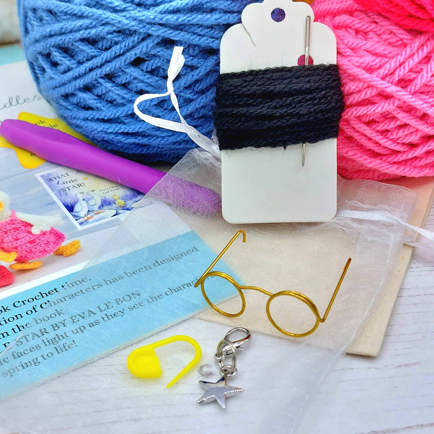 Splish, Splash, Puddles, MOON and Star Crochet Kit!