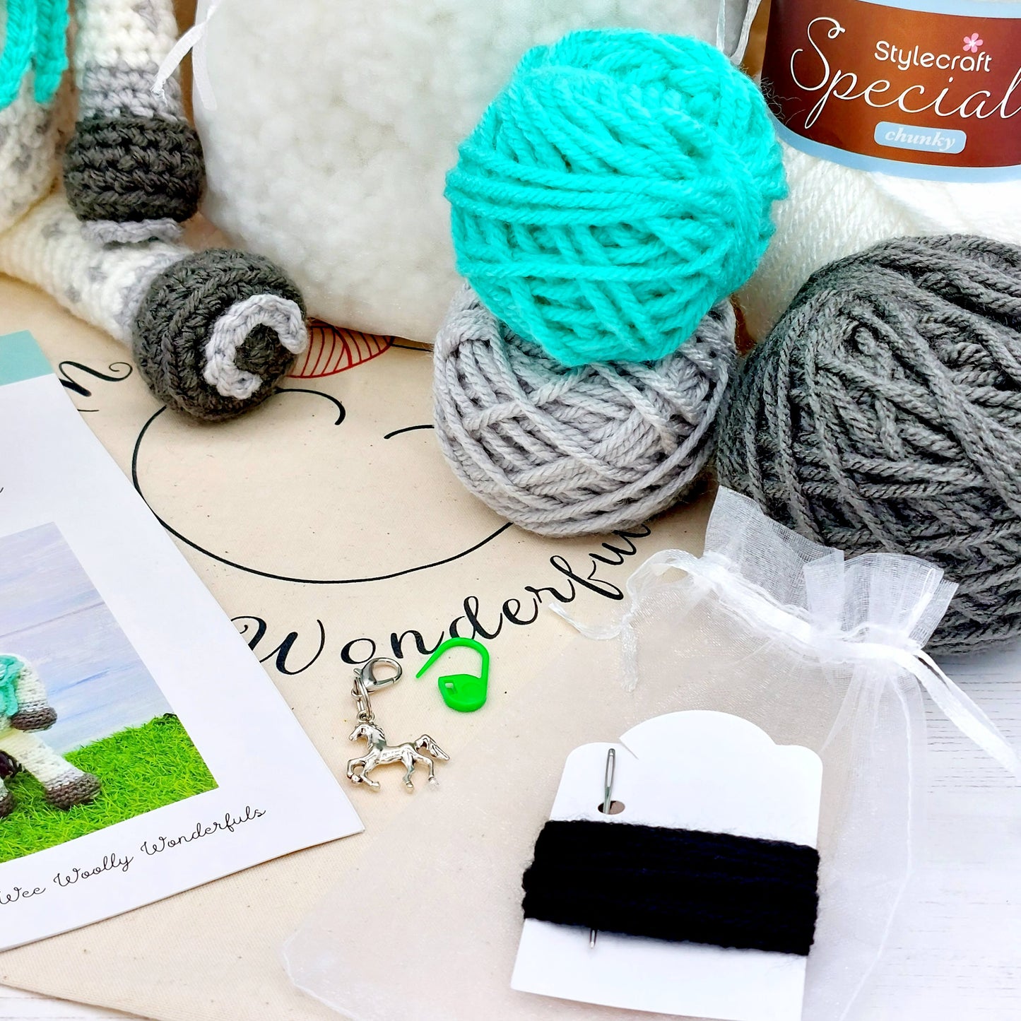 Sundance and Storm the Horses Crochet Kit