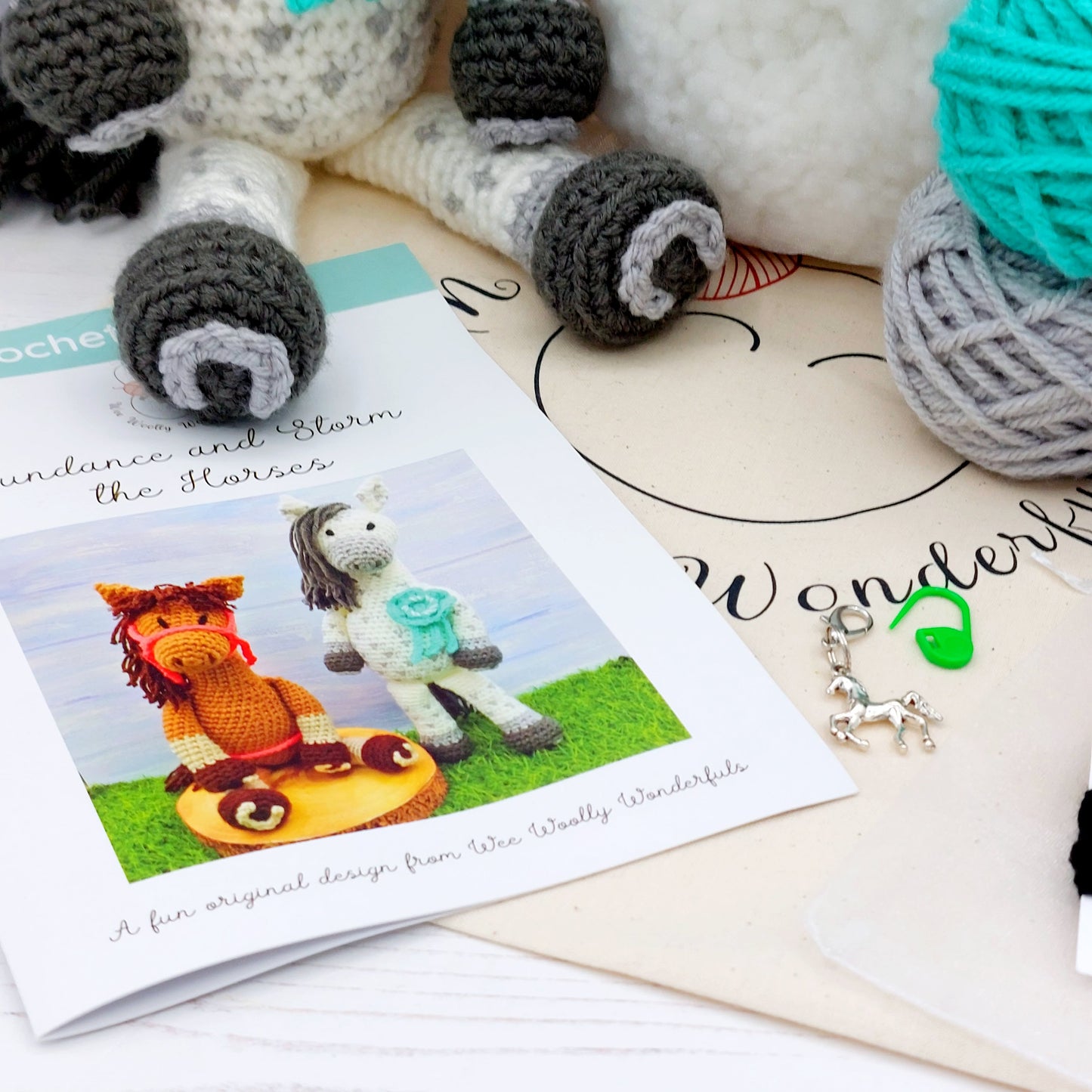 BRAND NEW - Sundance and Storm the Horses Crochet Kit