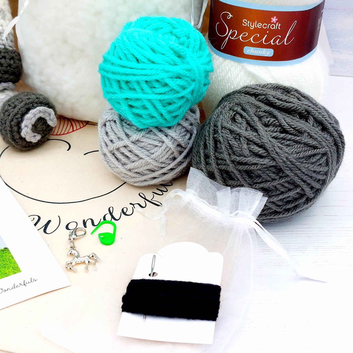 Sundance and Storm the Horses Crochet Kit