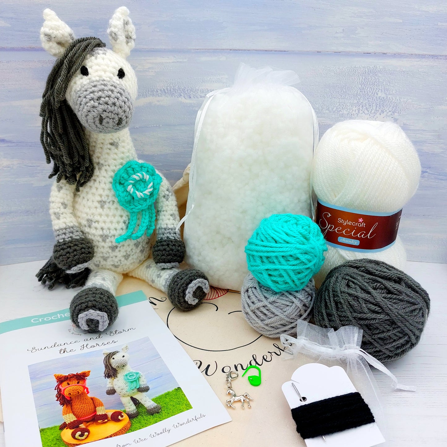 BRAND NEW - Sundance and Storm the Horses Crochet Kit