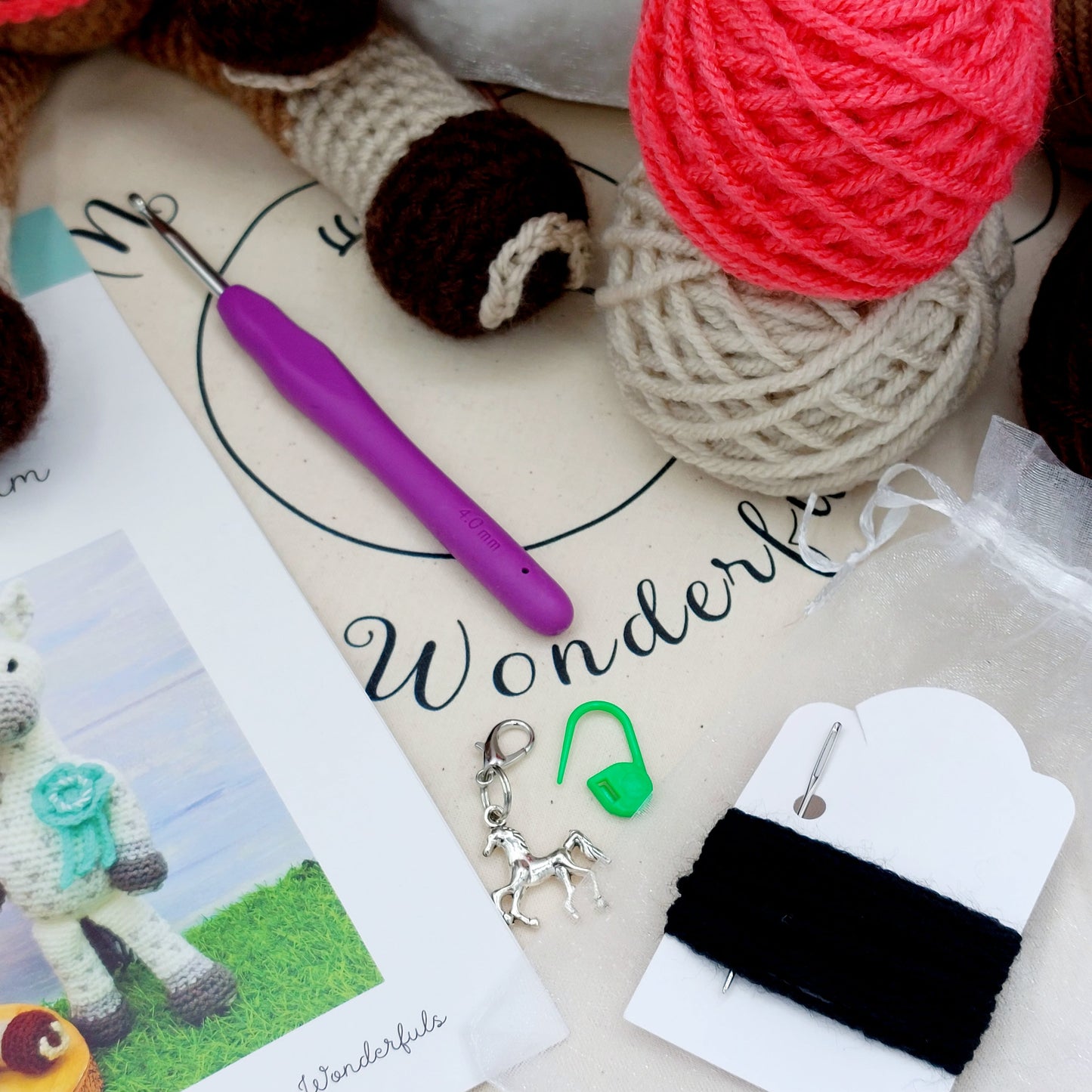Sundance and Storm the Horses Crochet Kit