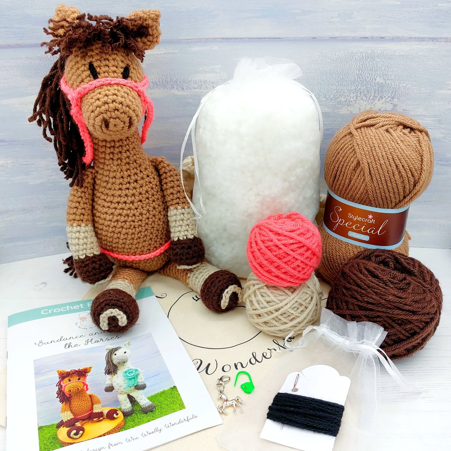 BRAND NEW - Sundance and Storm the Horses Crochet Kit