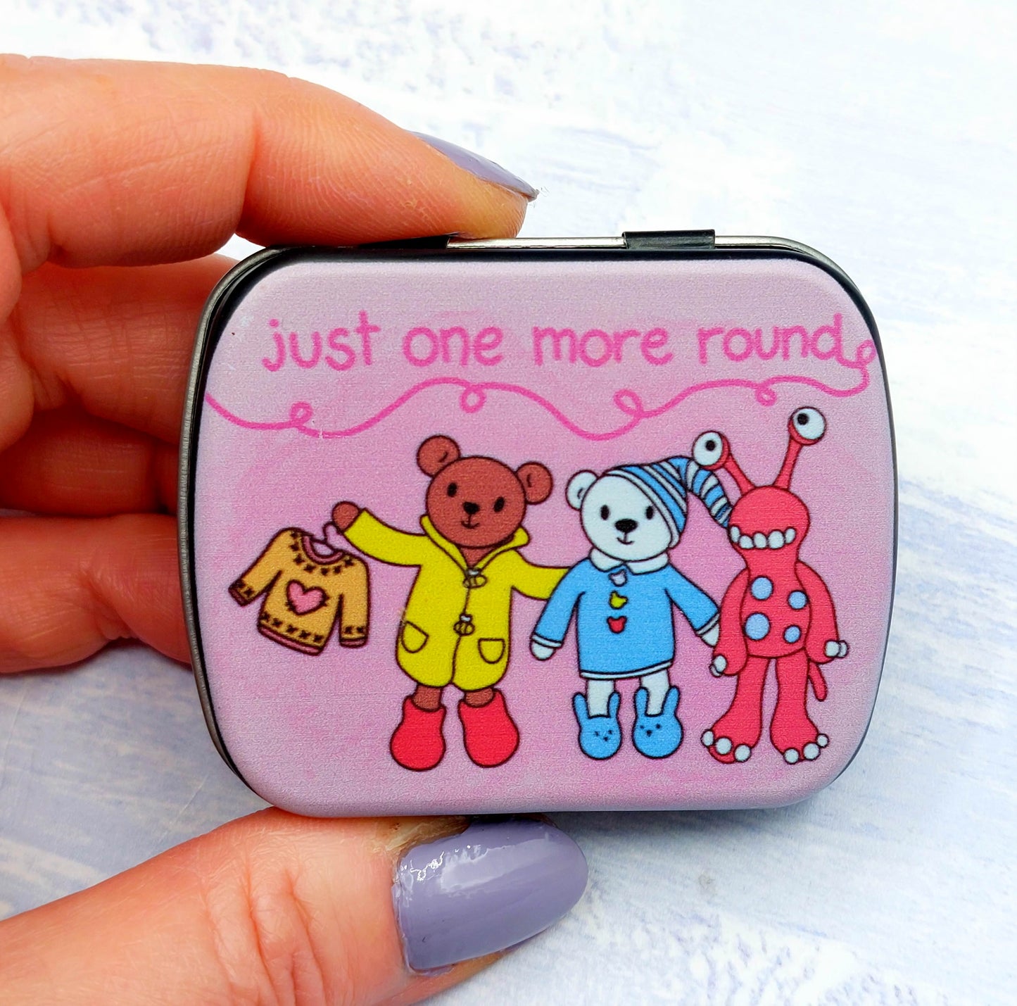 Wee Woolly Wonderfuls Hinged Tins - 2 sizes and designs available