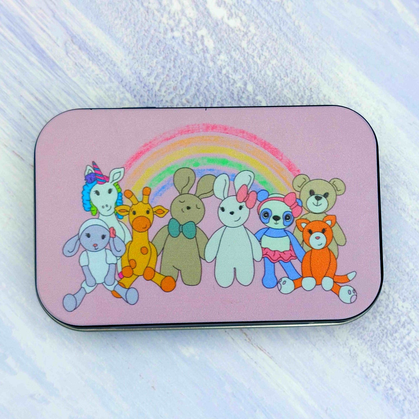 Wee Woolly Wonderfuls Hinged Tins - 2 sizes and designs available