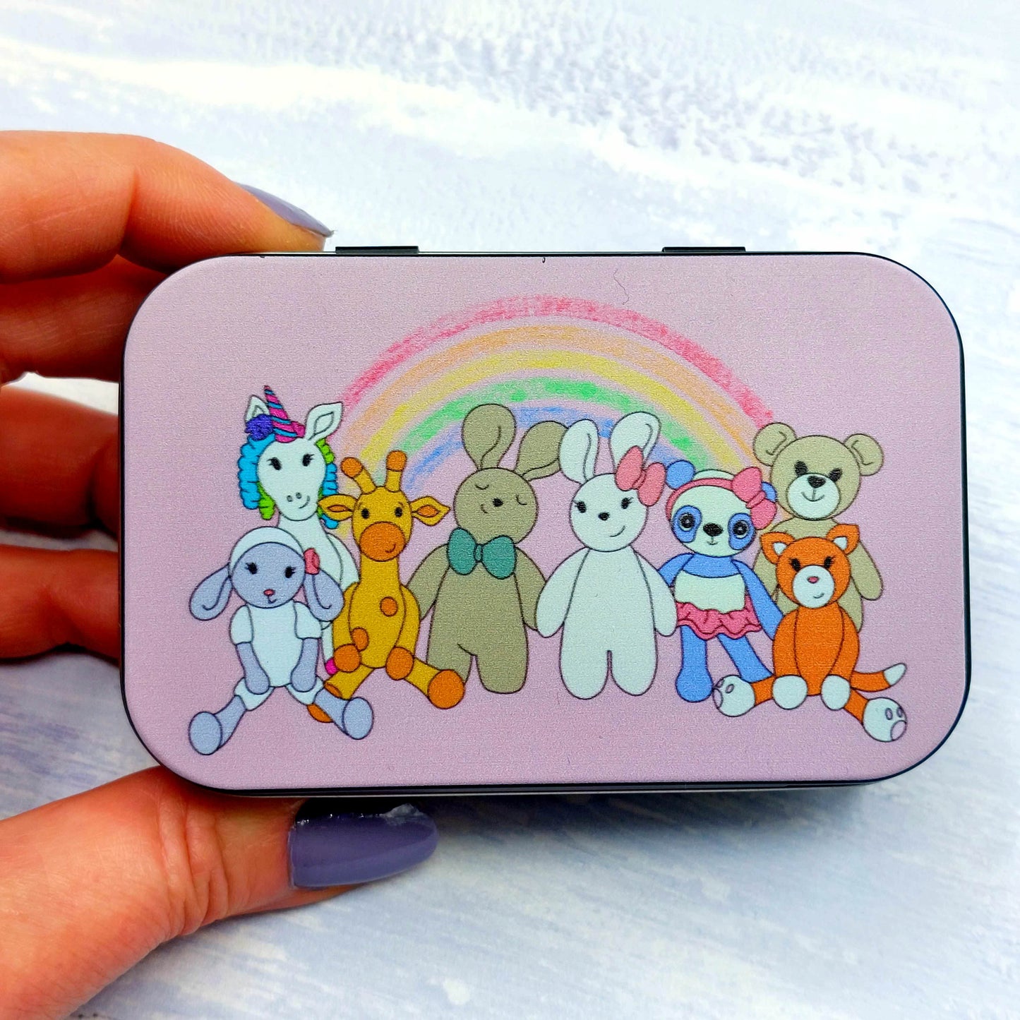 Wee Woolly Wonderfuls Hinged Tins - 2 sizes and designs available