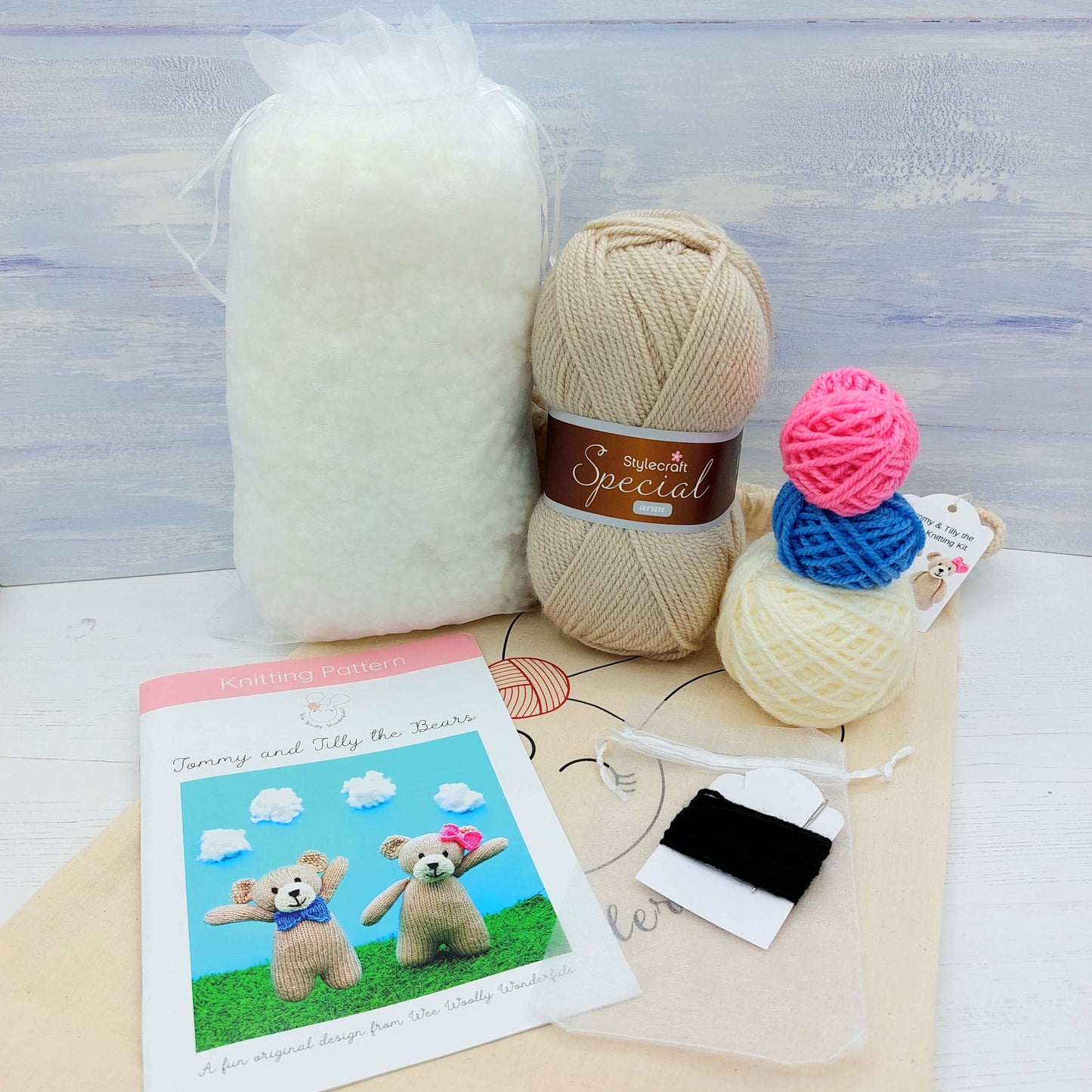 Knitting Kit - Tommy & Tilly the Bears