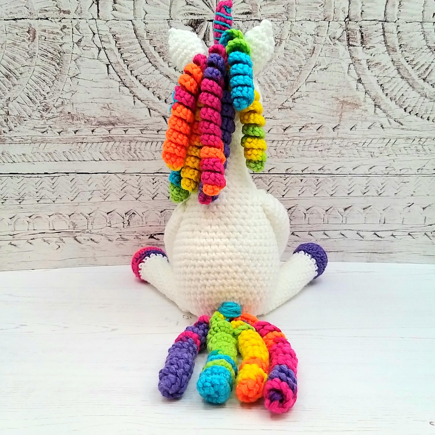 PDF Crochet Pattern - Rainbow the Unicorn