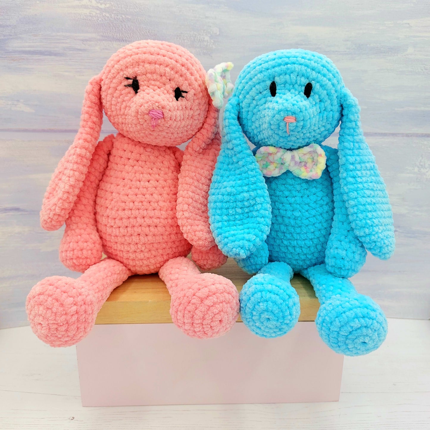 Loki and Lottie the Lop-eared Bunnies - PDF Crochet Pattern