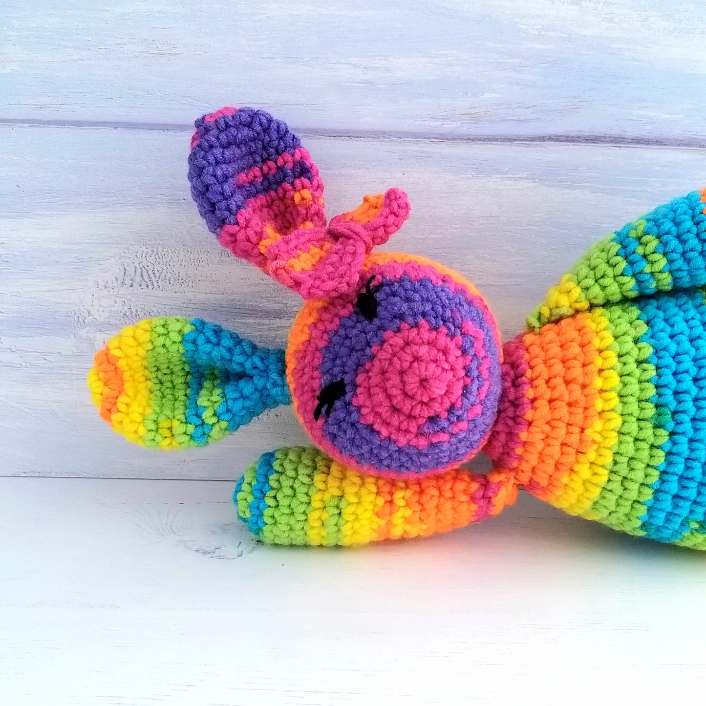 Lollipop the Rainbow Bunny Rabbit Luxury Crochet Kit