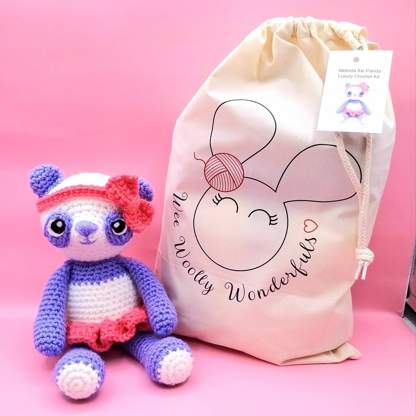Peter the Panda and Melinda the Panda Luxury Crochet Kit!