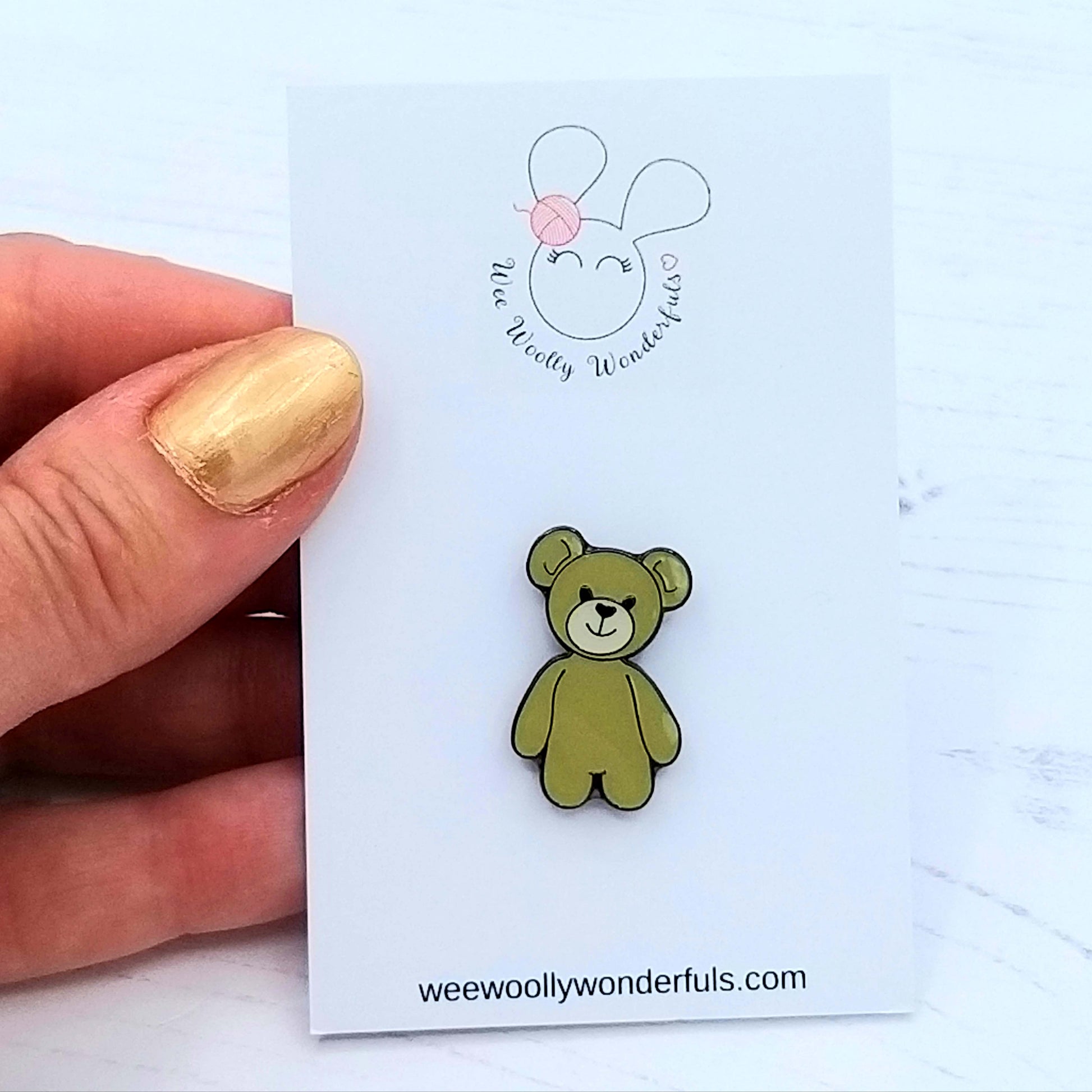 Teddy Bear Pin Badge