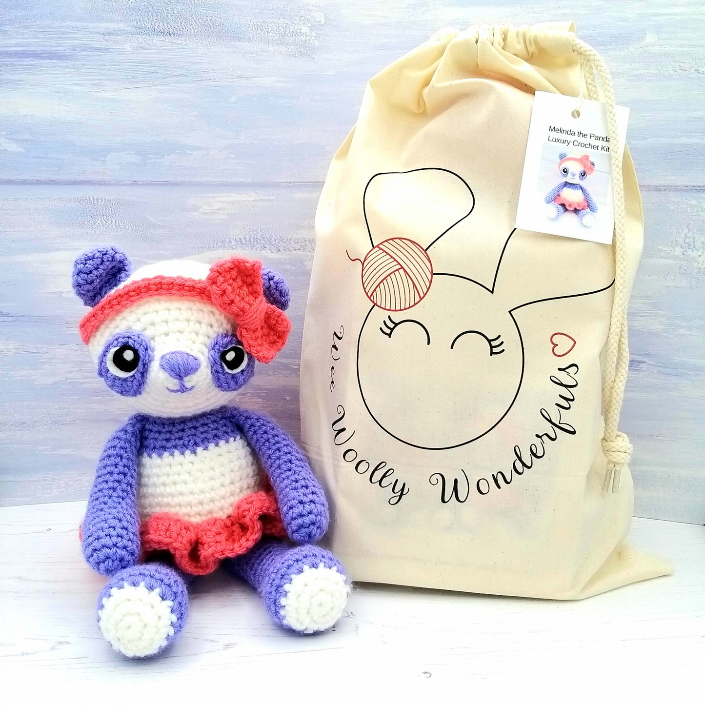 Peter the Panda and Melinda the Panda Luxury Crochet Kit!