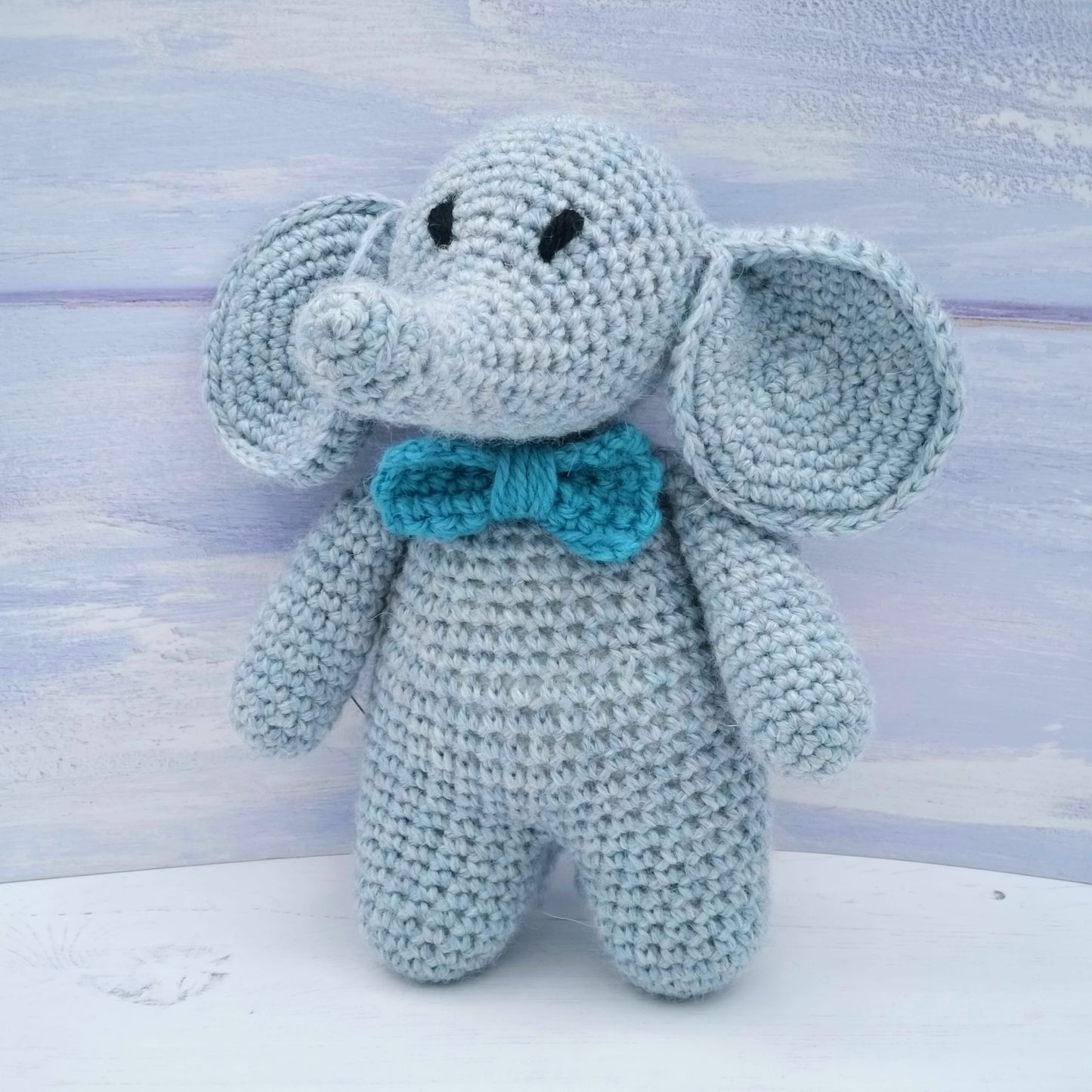Eli the Elephant Wool & Alpaca Crochet Kit for Complete Beginner
