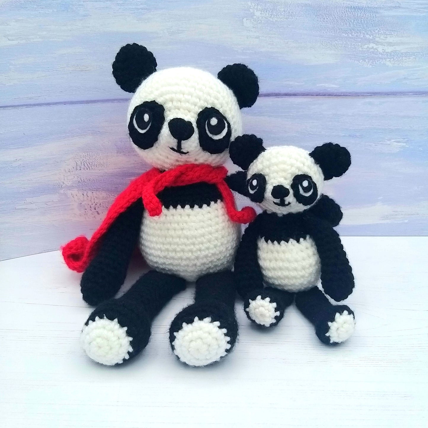 Peter the Panda and Melinda the Panda Luxury Crochet Kit!