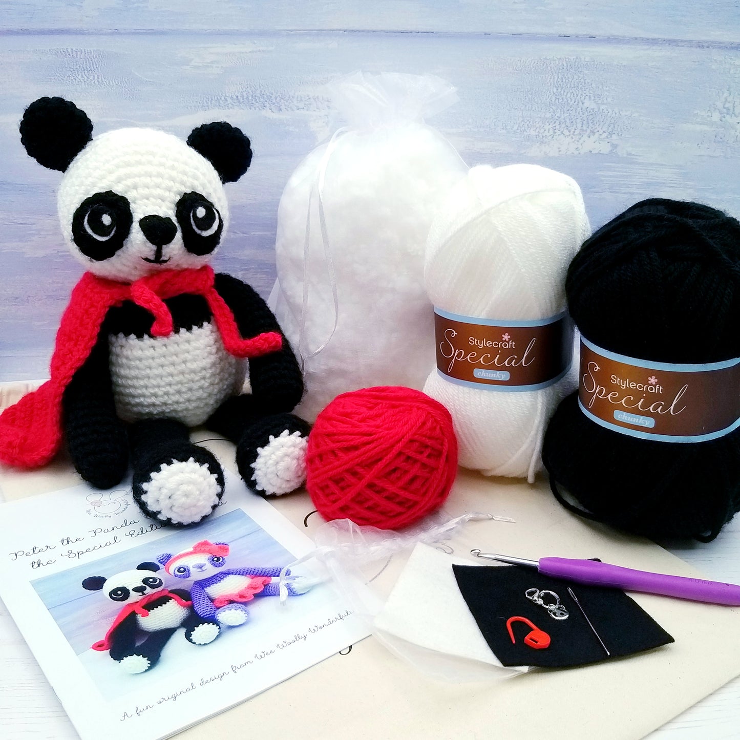 Peter the Panda and Melinda the Panda Luxury Crochet Kit!
