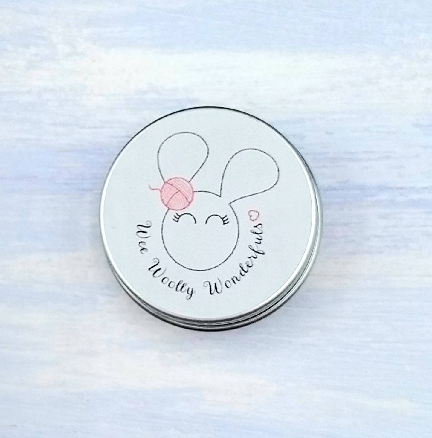 Tin of 10 rainbow coloured Stitch Markers