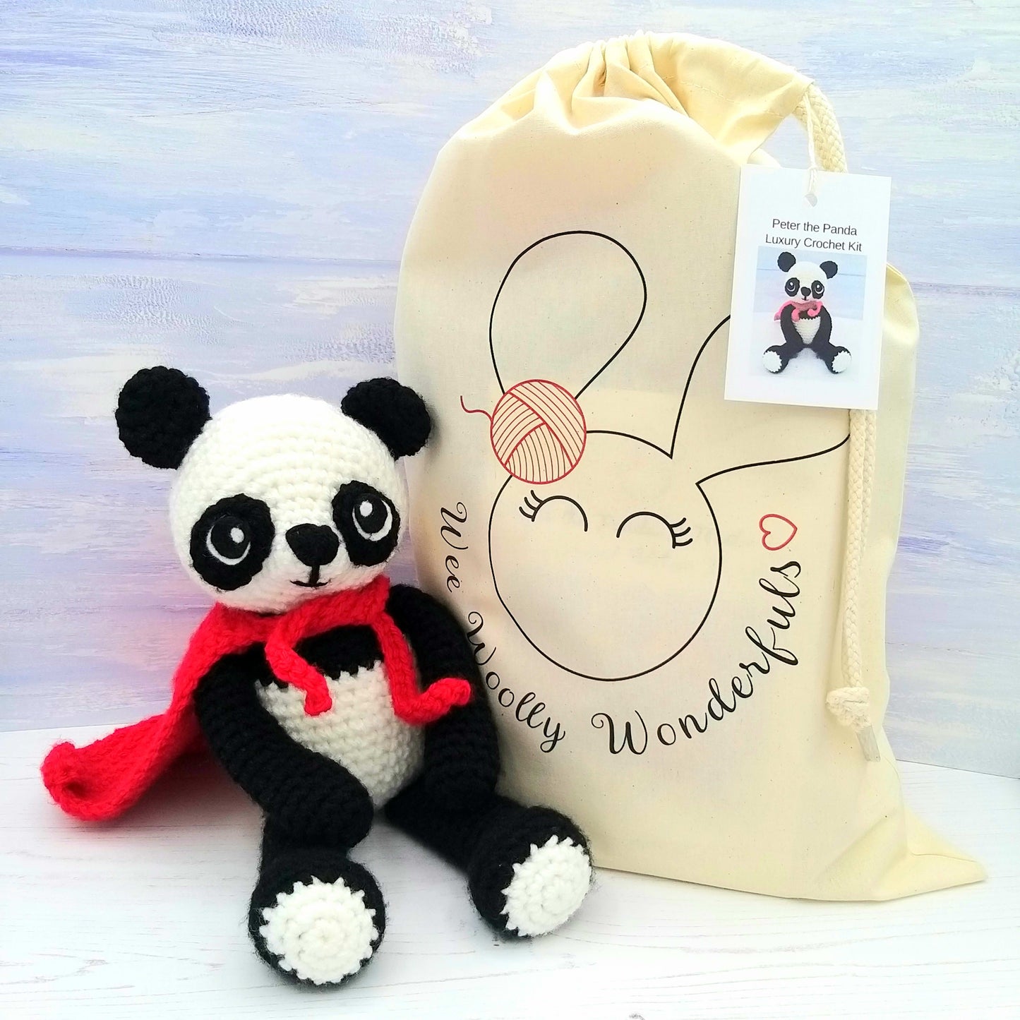 Peter the Panda and Melinda the Panda Luxury Crochet Kit!